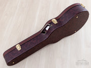 Ibanez PM100 brown hardshell case closed, angled view