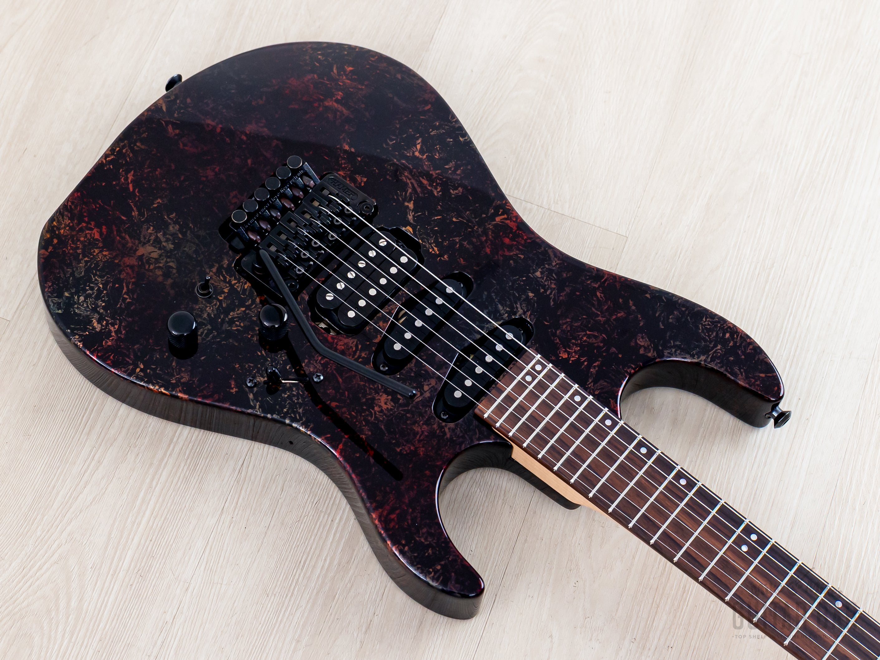 1994 Hamer USA Centaura GCTS-JR-2 Iridescent Swirl HSS Superstrat, Nea