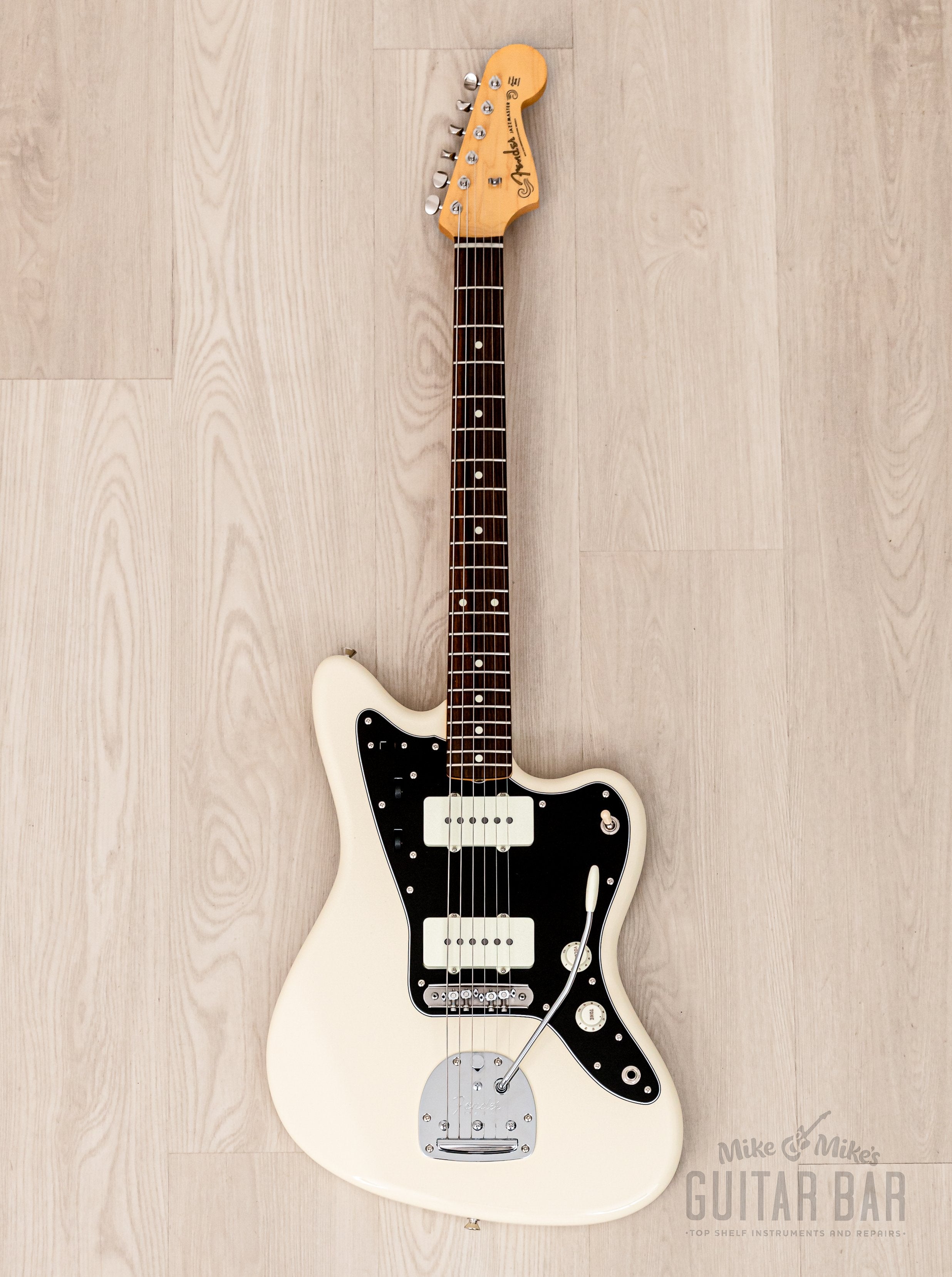 2020 Fender Hybrid 60s Jazzmaster Olympic White Near-Mint w/ Mastery Bridge & Case, Japan MIJ