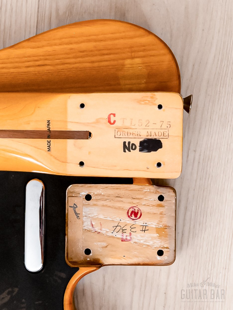 1987 Fender Order Made Telecaster ‘52 Vintage Reissue TL52-75 Butterscotch w/ USA Pickups, Japan MIJ Fujigen