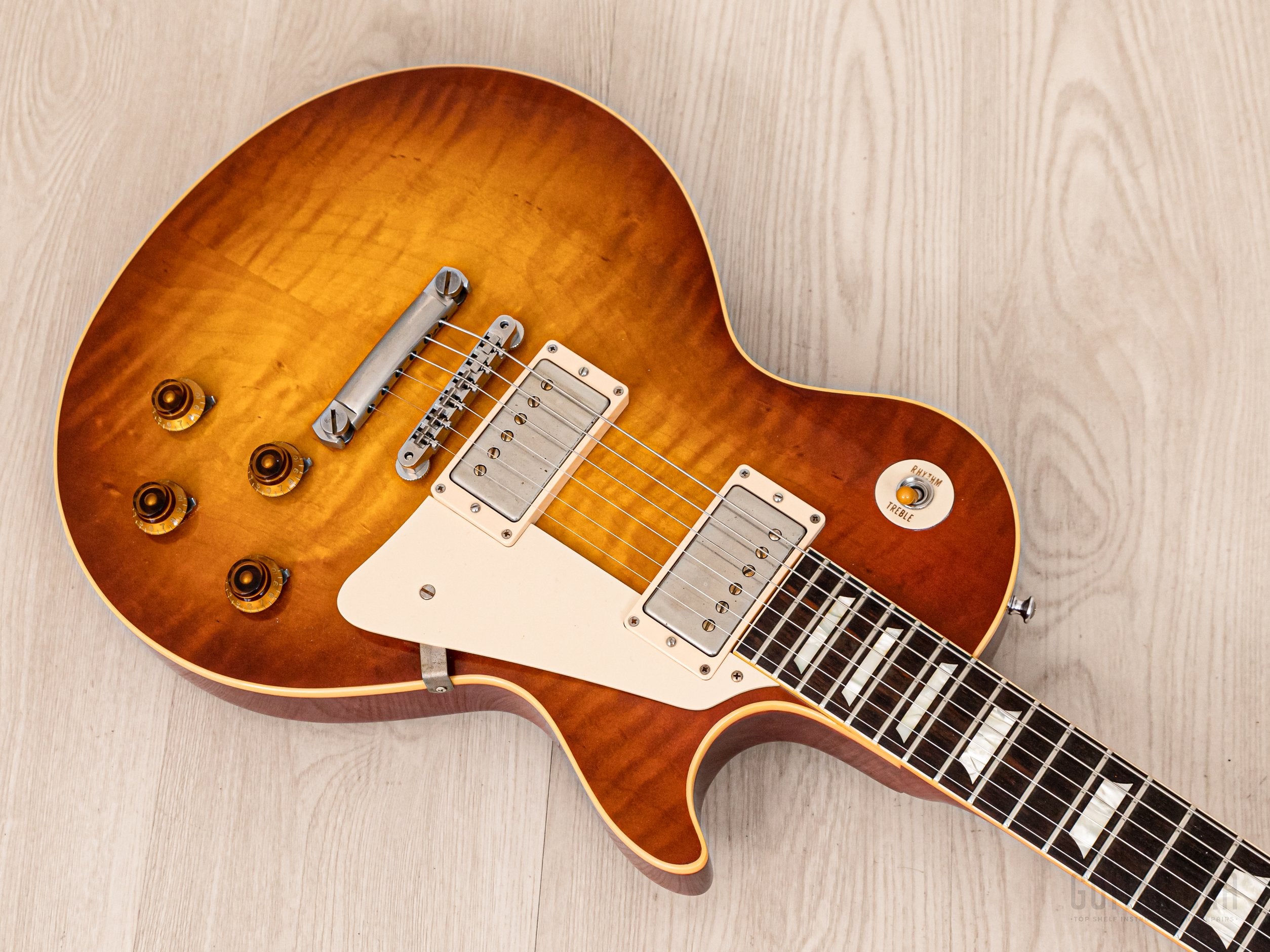 2013 Gibson Custom Shop Historic 1958 Les Paul Standard R8 Flame Top, Ice Tea Burst w/ Custombucker PAFs, COA & Case