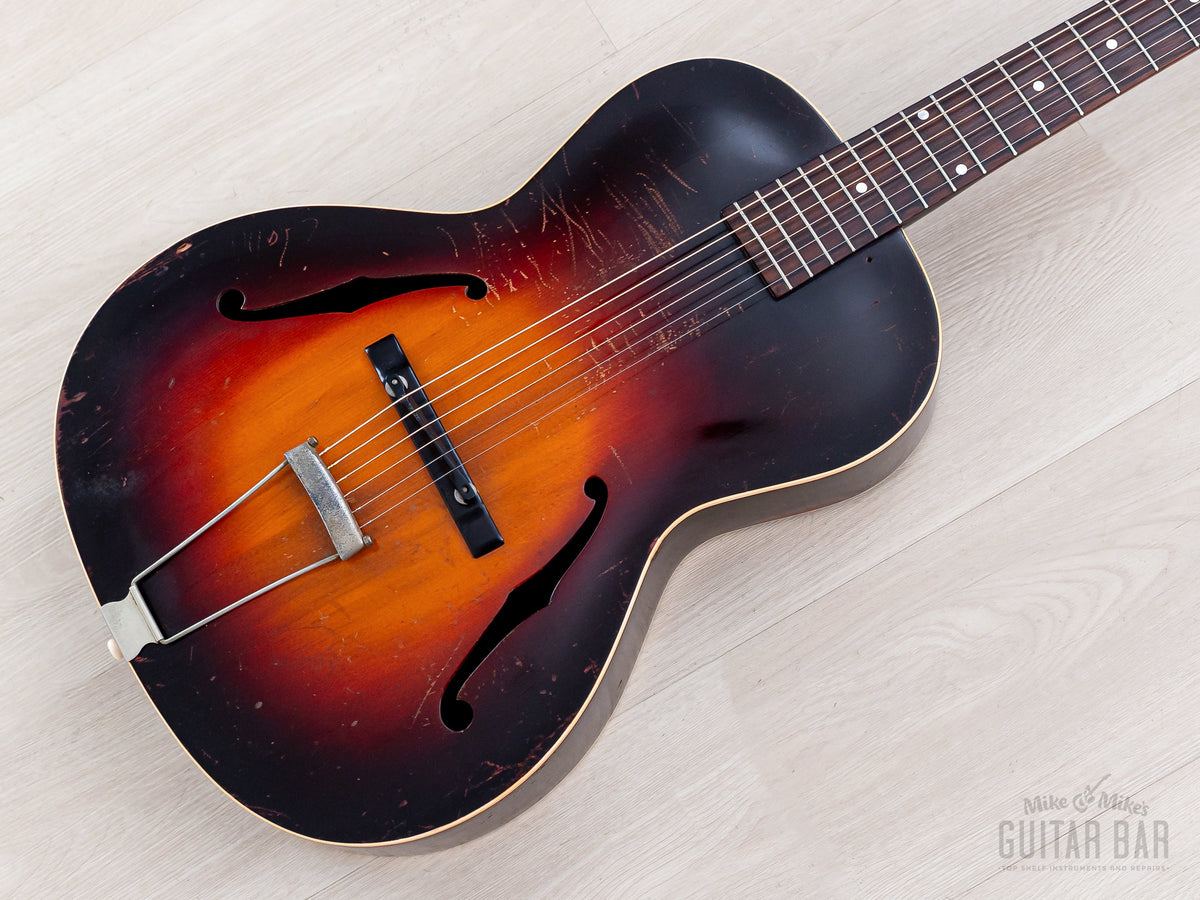 1937 Gibson L-37 archtop acoustic guitar, three-tone Sunburst carved spruce top
