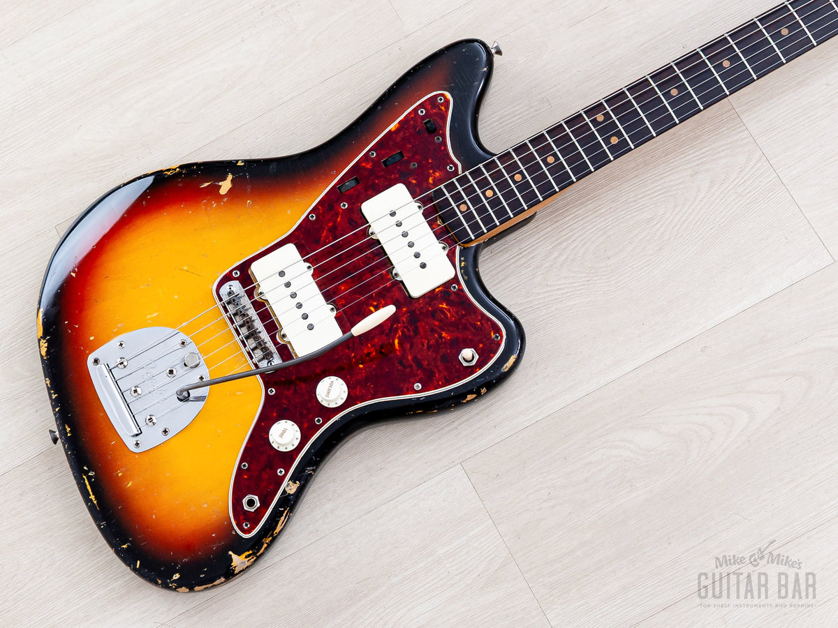 1965 Fender Jazzmaster Sunburst, front body with tortoise pickguard