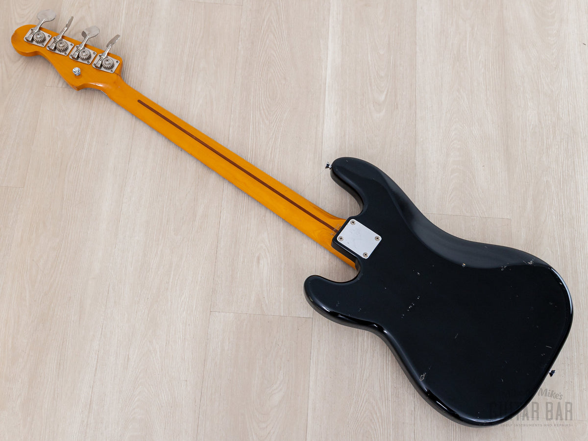 2002 Fender '57 Precision Bass PB57-53 Black, back diagonal view