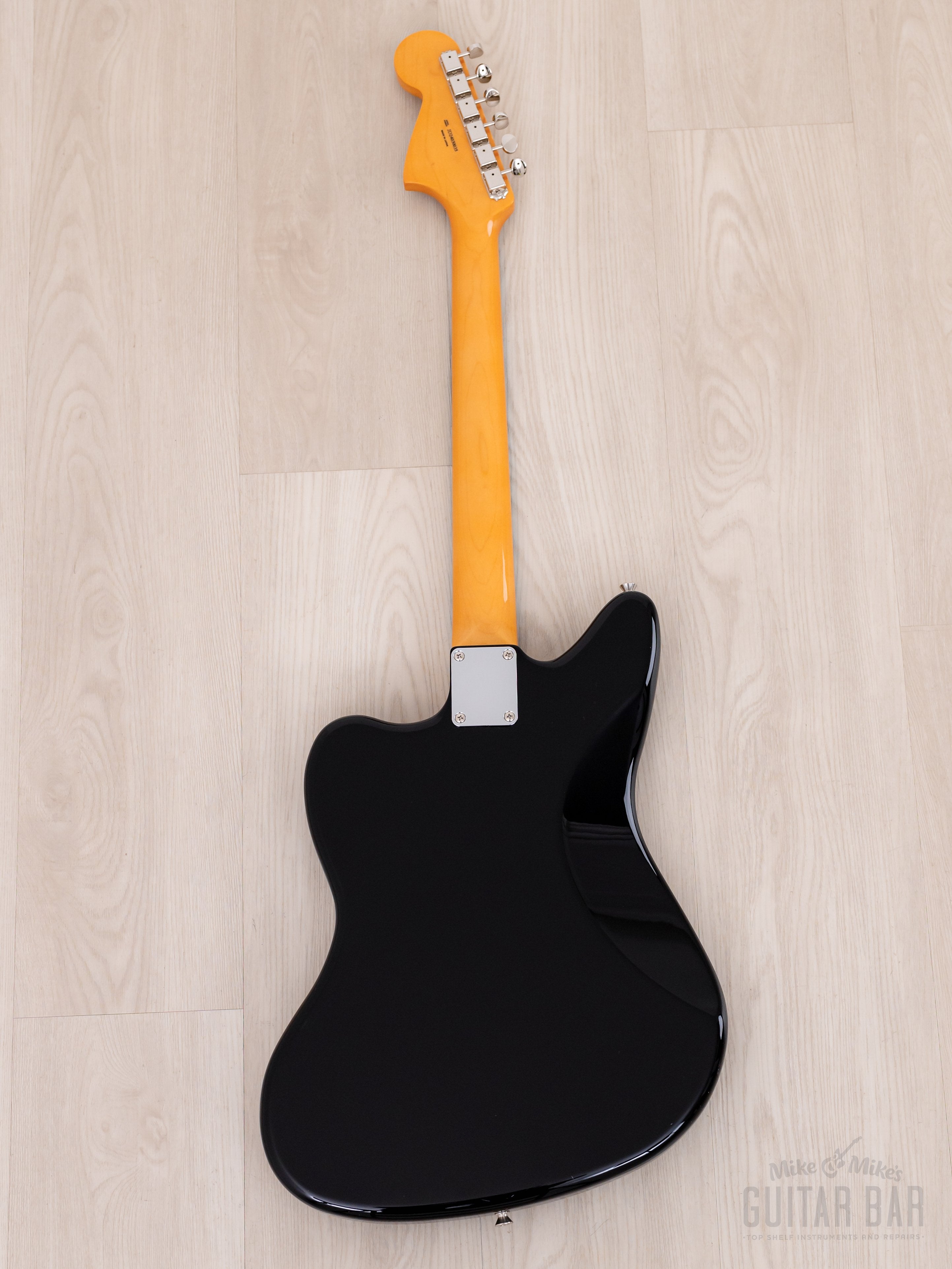 2024 Fender Traditional II 60s Jaguar Black w/ Gold Guard, Ishibashi F