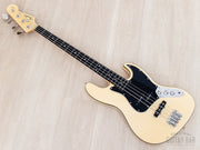 2011 Fender Aerodyne Jazz Bass PJ Vintage White, front diagonal view