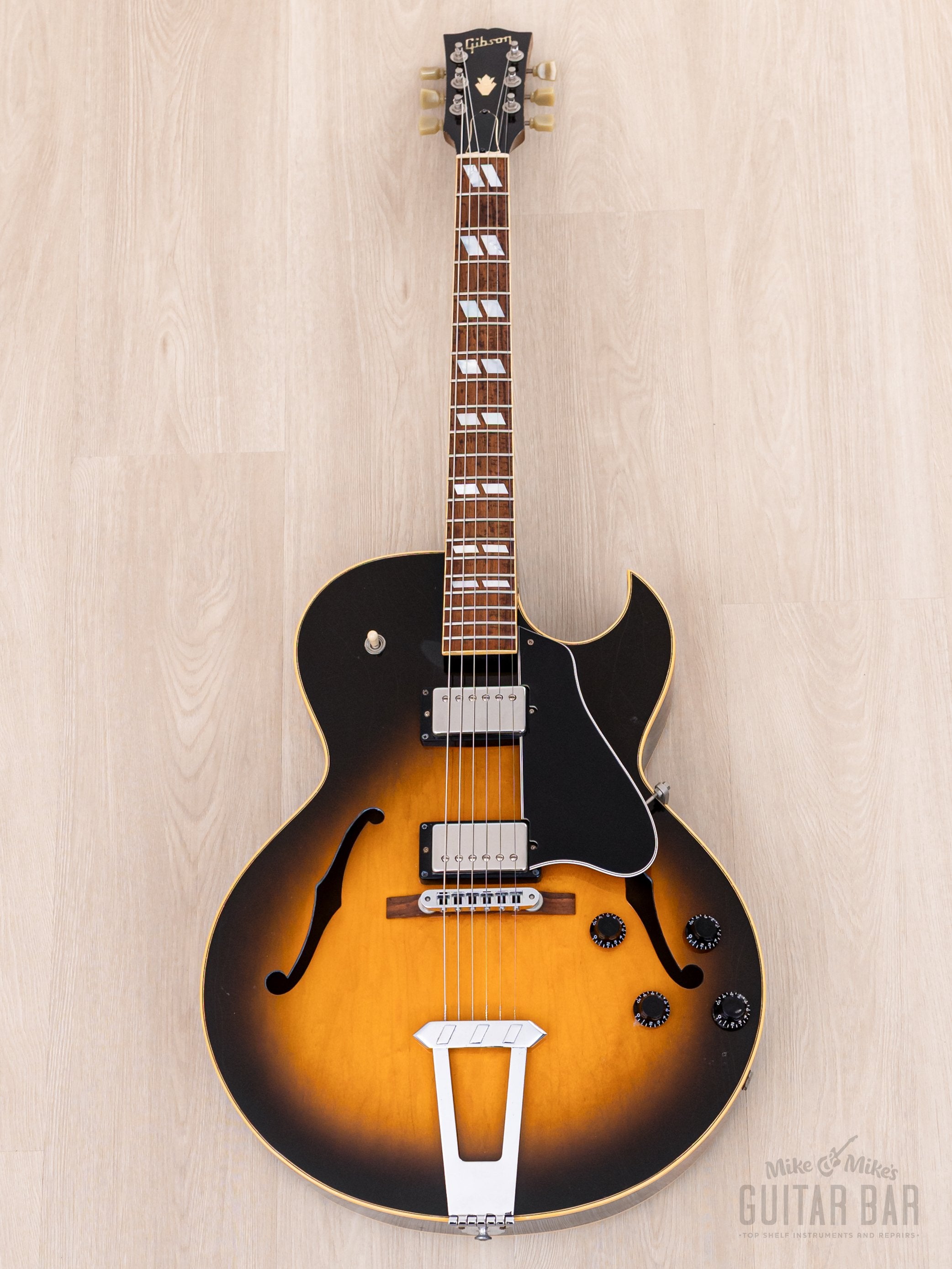 1991 Gibson ES-175 Hollowbody Guitar Vintage Sunburst w/ 490R, 490T, Case