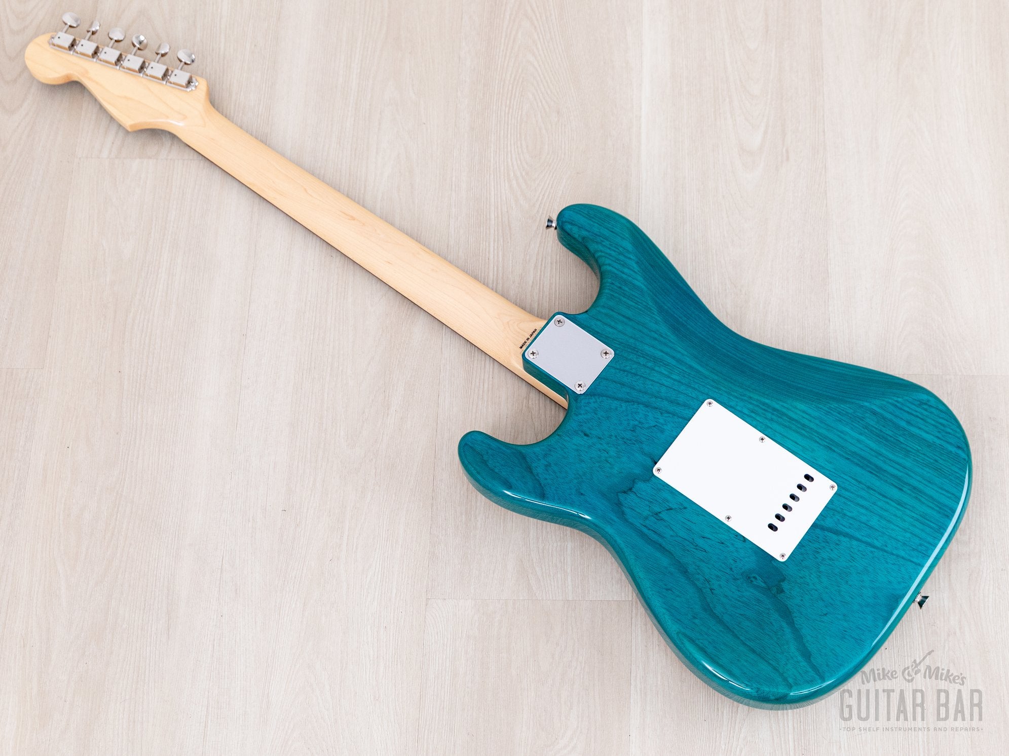 2012 Fender '62 Stratocaster ST62/ASH/MH Transparent Blue + Headstock