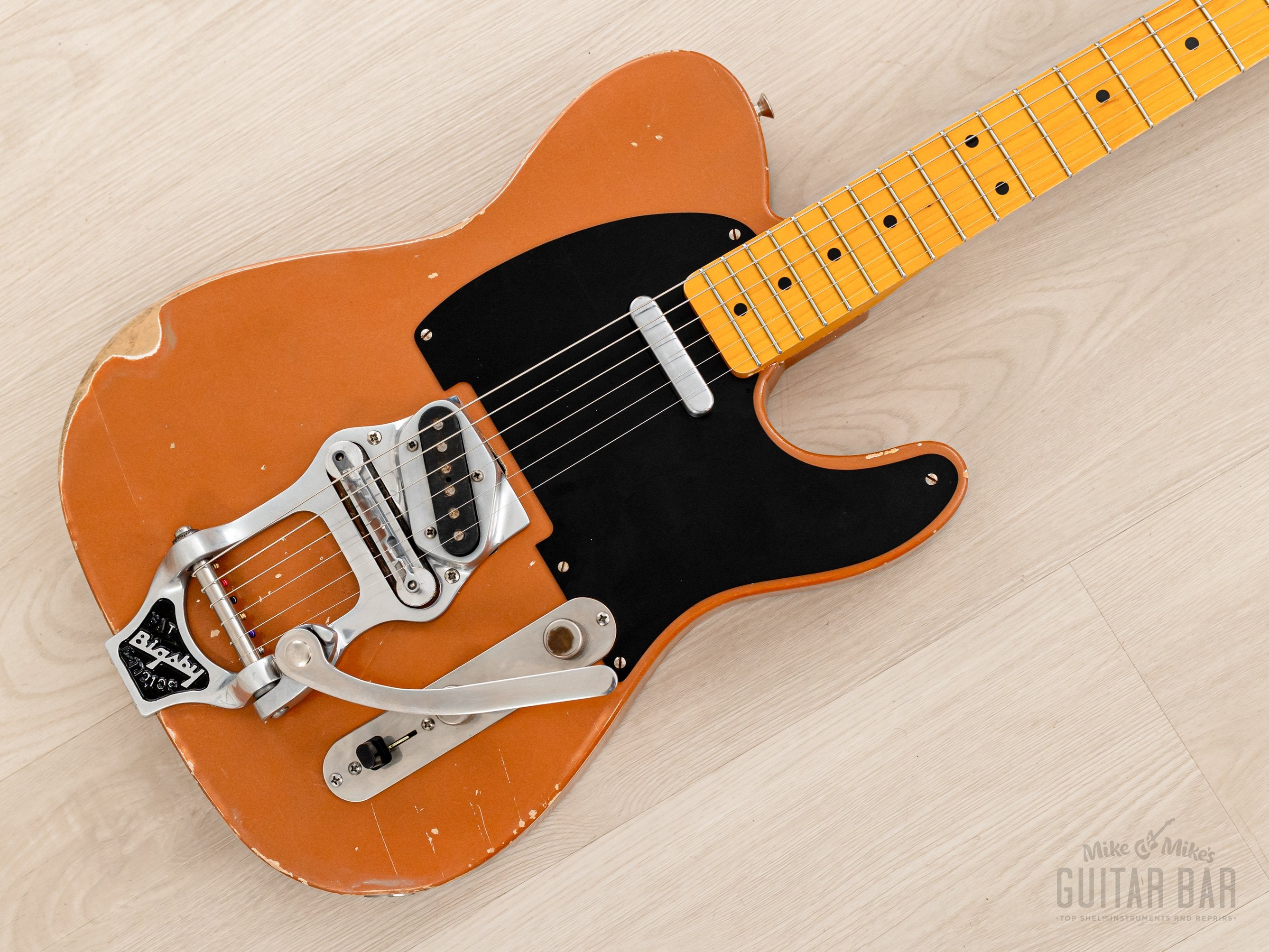 Telecaster Partscaster MJT Relic Copper Lacquer w/ Fender Licensed Neck, Lollar, Bigsby B16 & Case