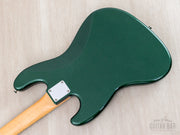 2023 Fender Traditional '60s Jazz Bass Aged Sherwood Green Metallic, back of body close-up