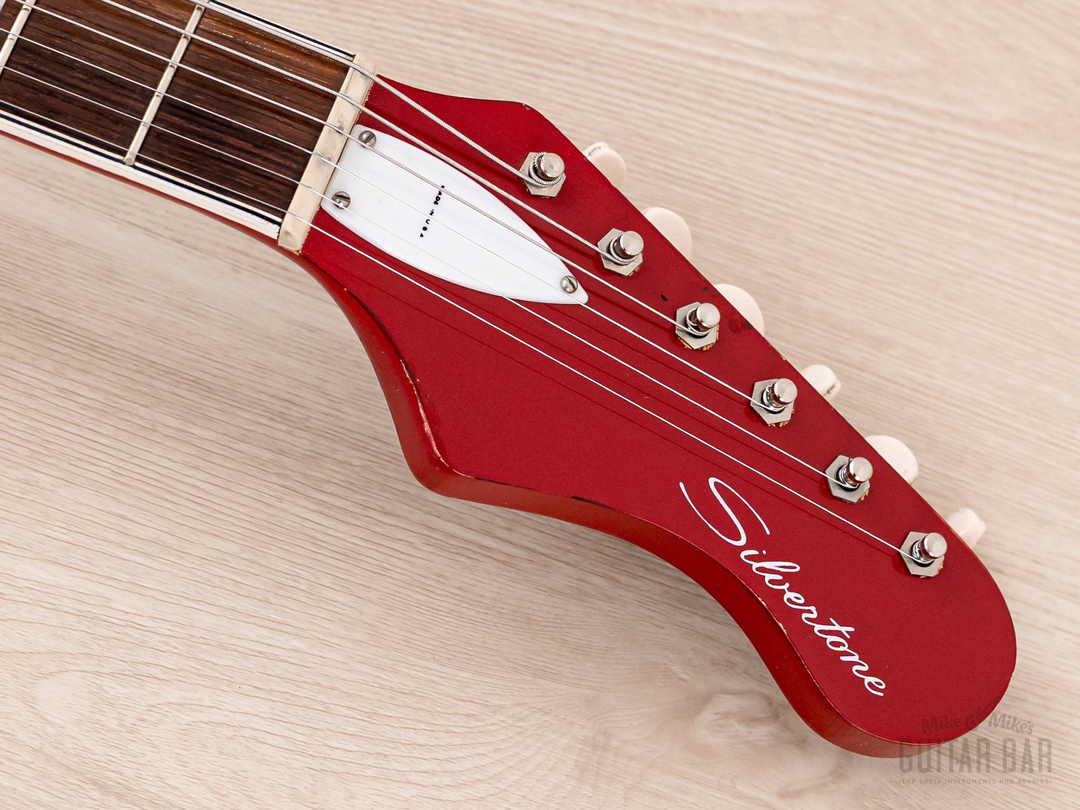 1967 Silvertone 1488 Silhouette Vintage Guitar DeArmond Red Foils, Harmony USA