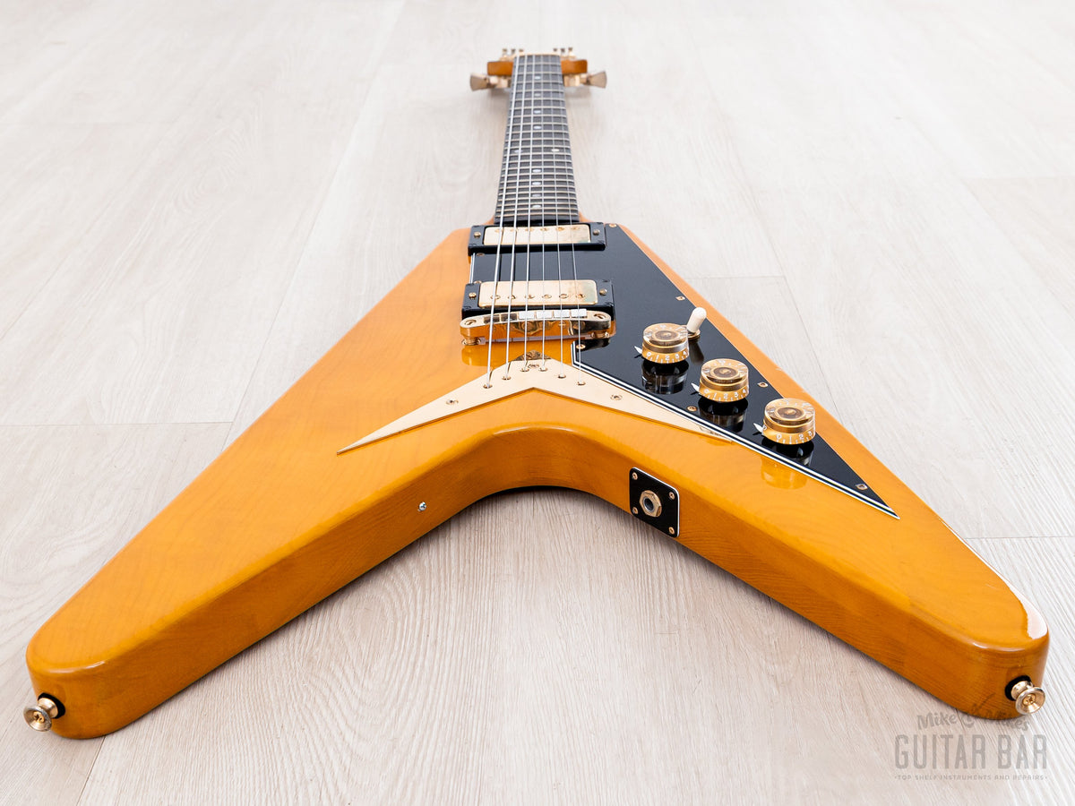 1977 Greco FV-900 Flying V, full front angled view