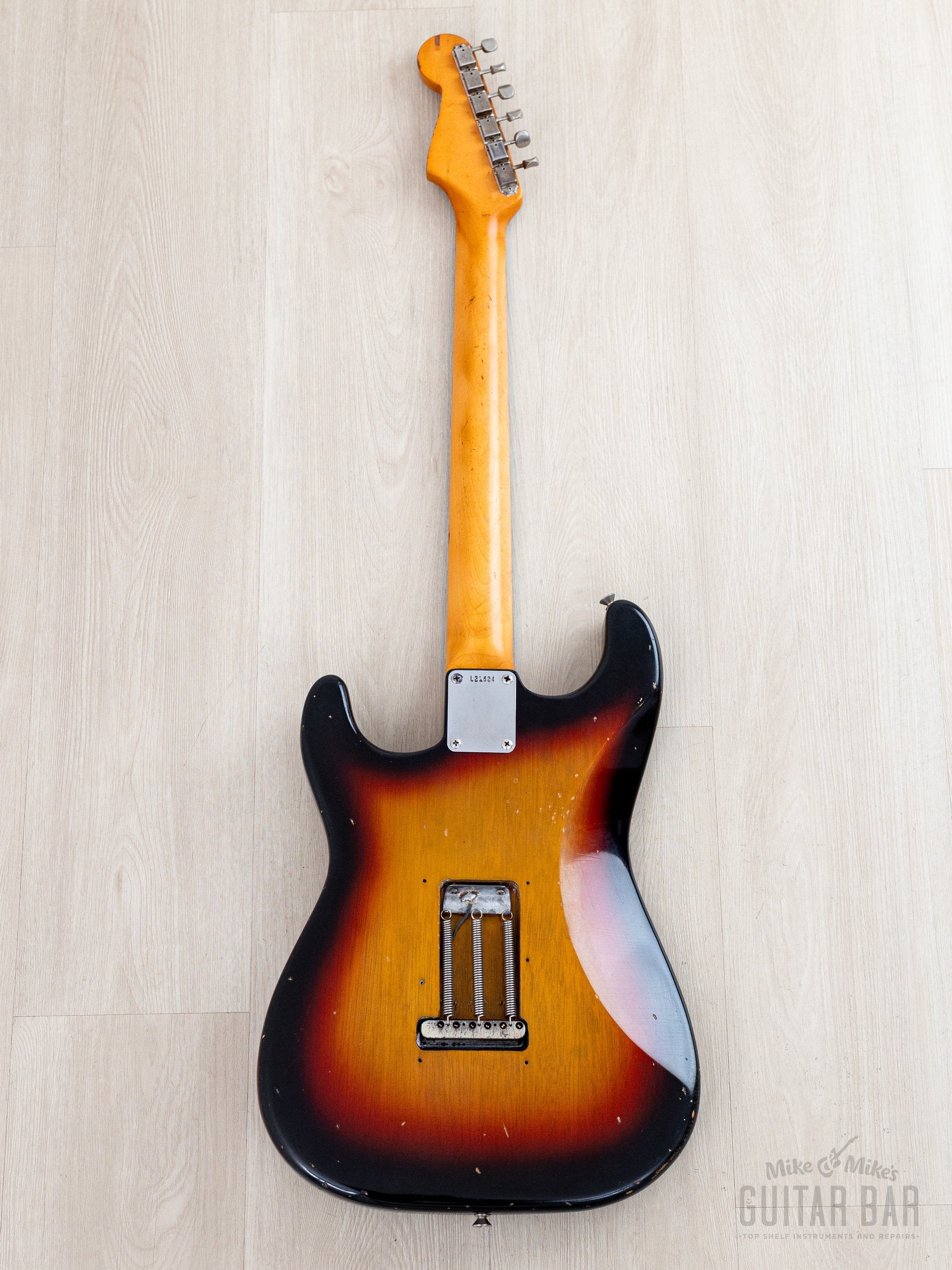 1963 Fender Stratocaster Korina Pre-CBS Vintage Guitar Sunburst w/ Cas