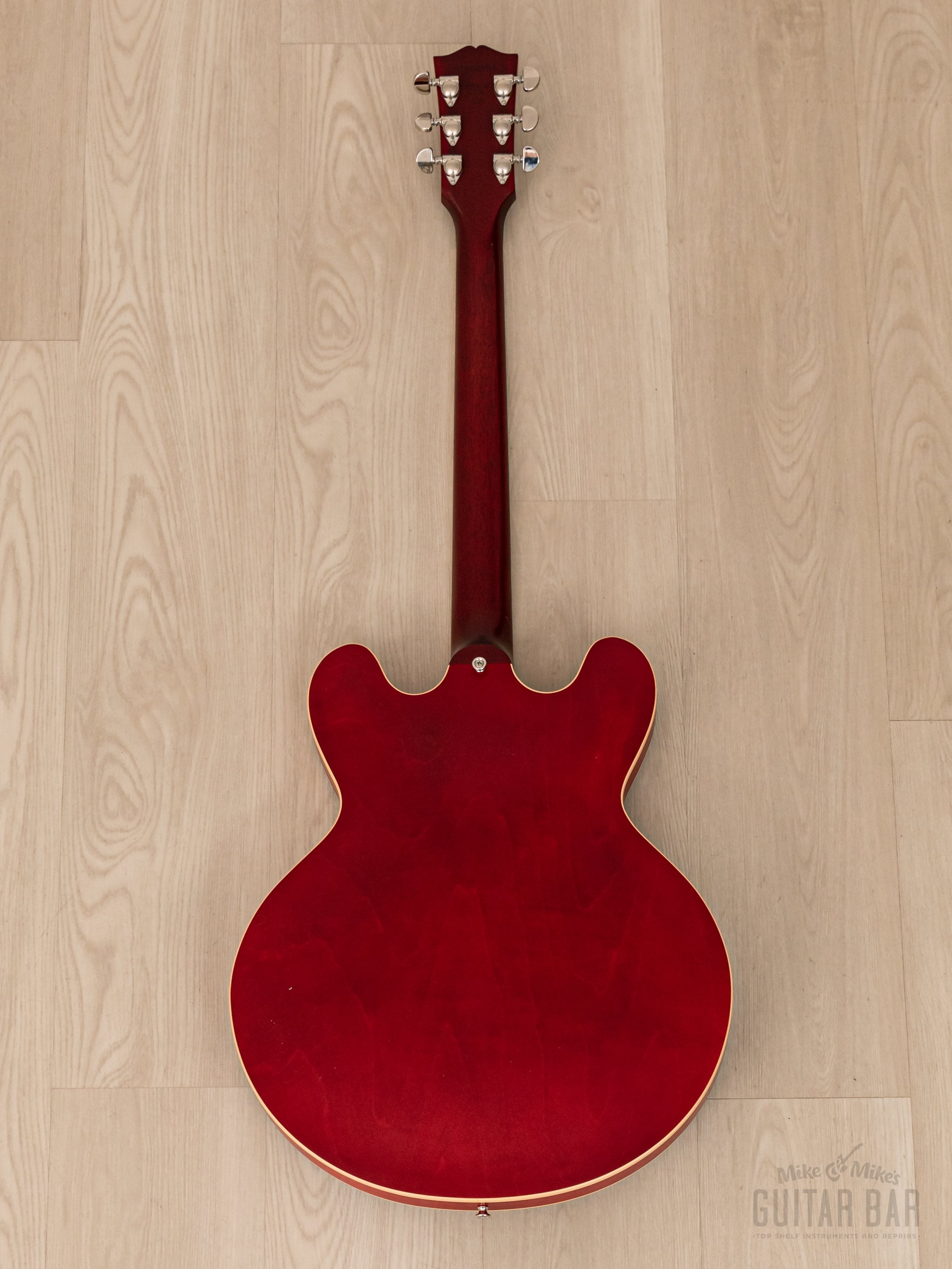 2016 Gibson Memphis ES-335 Block Satin Cherry, Near-Mint w/ Burstbucker PAFs, COA & Case