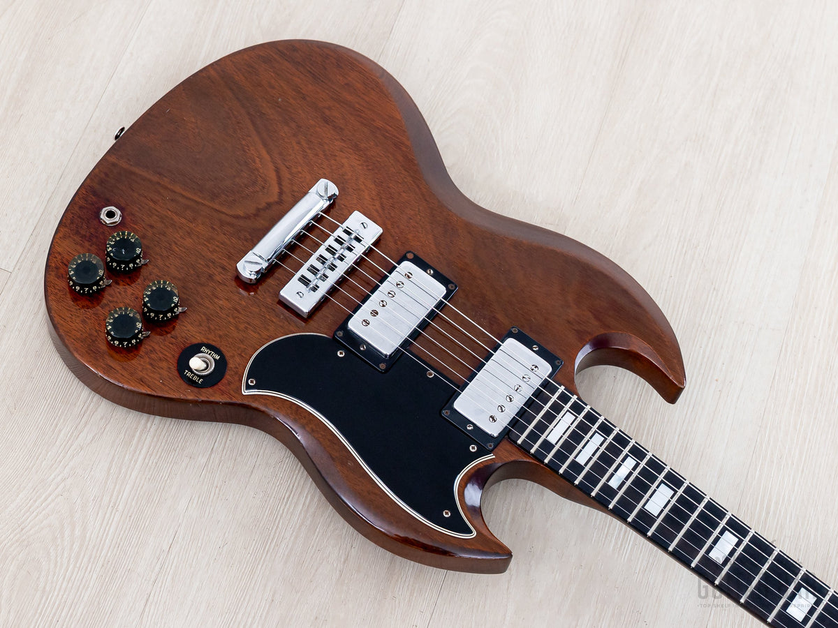 1973 Gibson SG Standard Walnut - body front angle