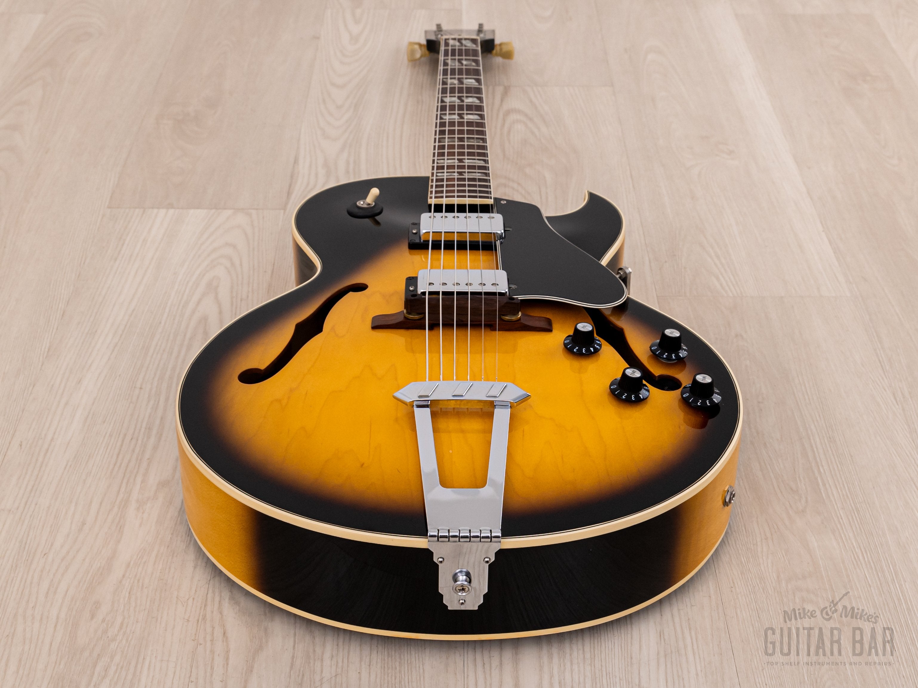 1976 Gibson ES-175 D Vintage Electric Guitar Tobacco Sunburst, Collector-Grade w/ T Tops, Case