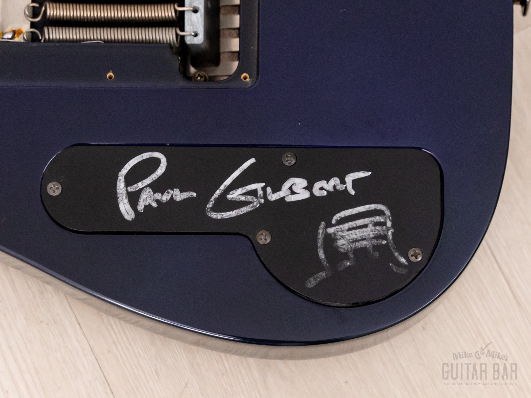 1990 Ibanez PGM100 Paul Gilbert Signature Guitar Jewel Blue HSH, Near-Mint & Hand-Signed