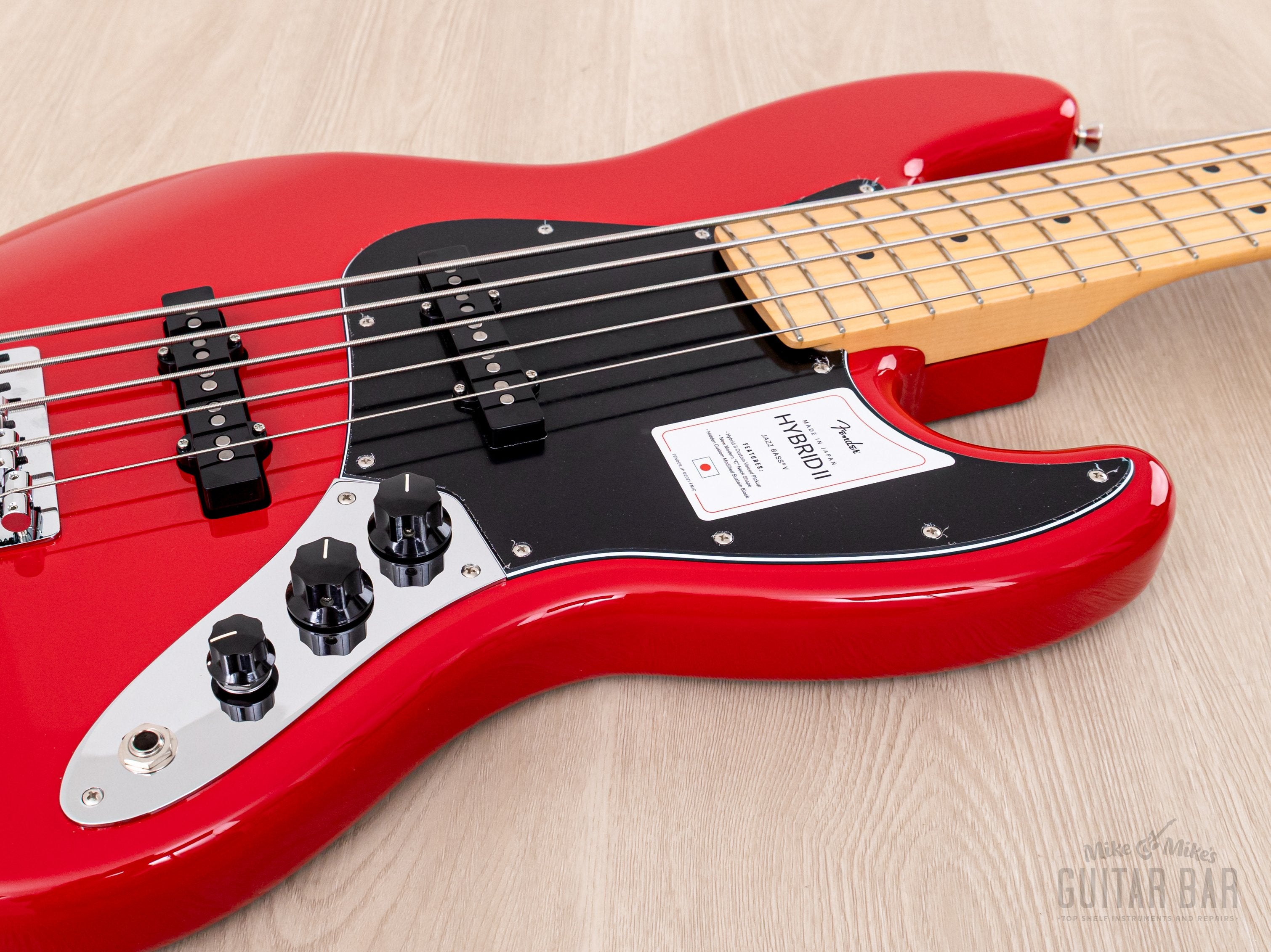 【美品】FENDER Hybrid II Jazz Bass 2023 Fender Hybrid II Jazz Bass V 5-String Modena Red, Mint