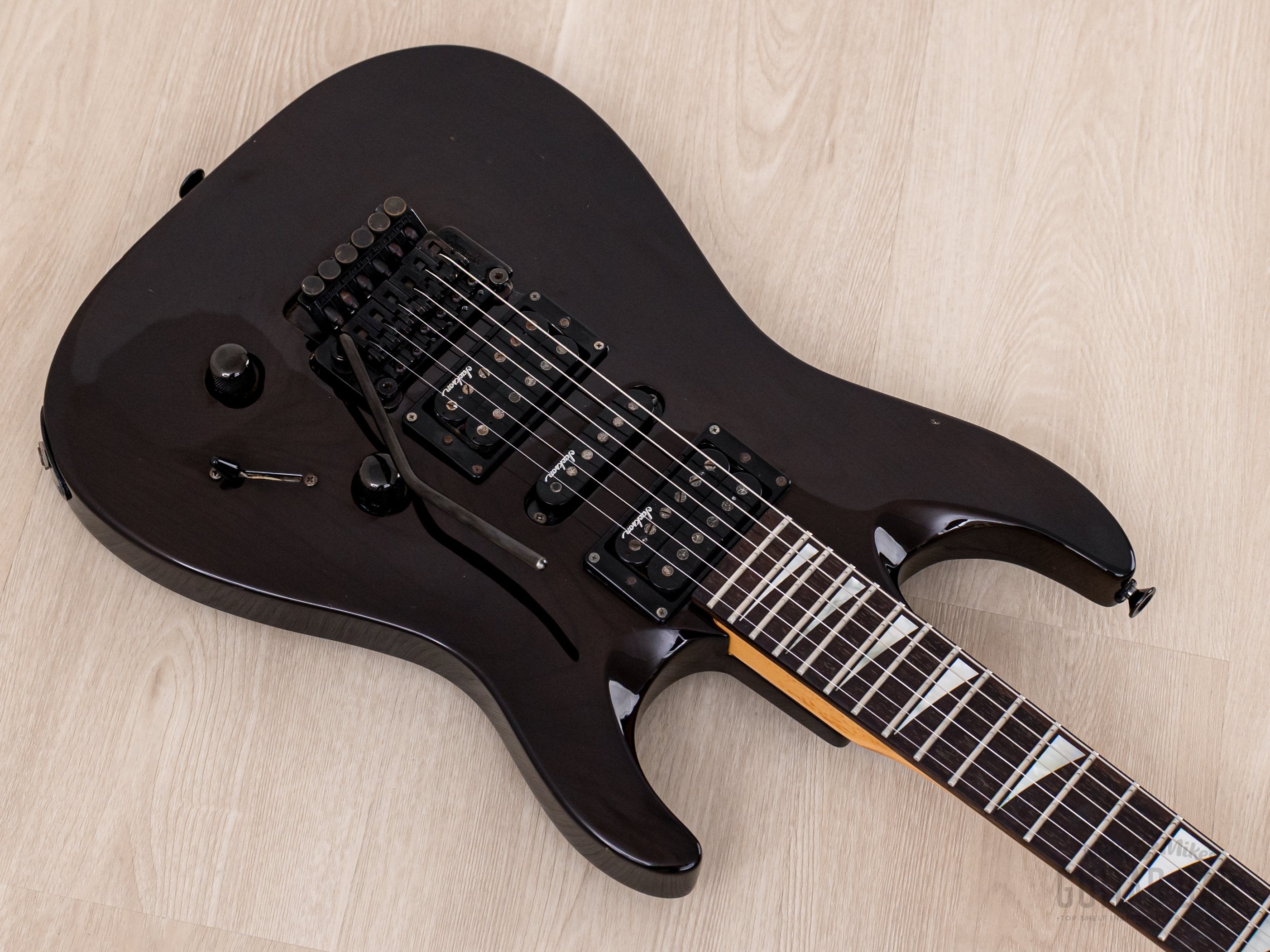1990 Charvel by Jackson Dinky Arched-Top DKA-115-HSH See-Through Brown w/ Floyd Rose