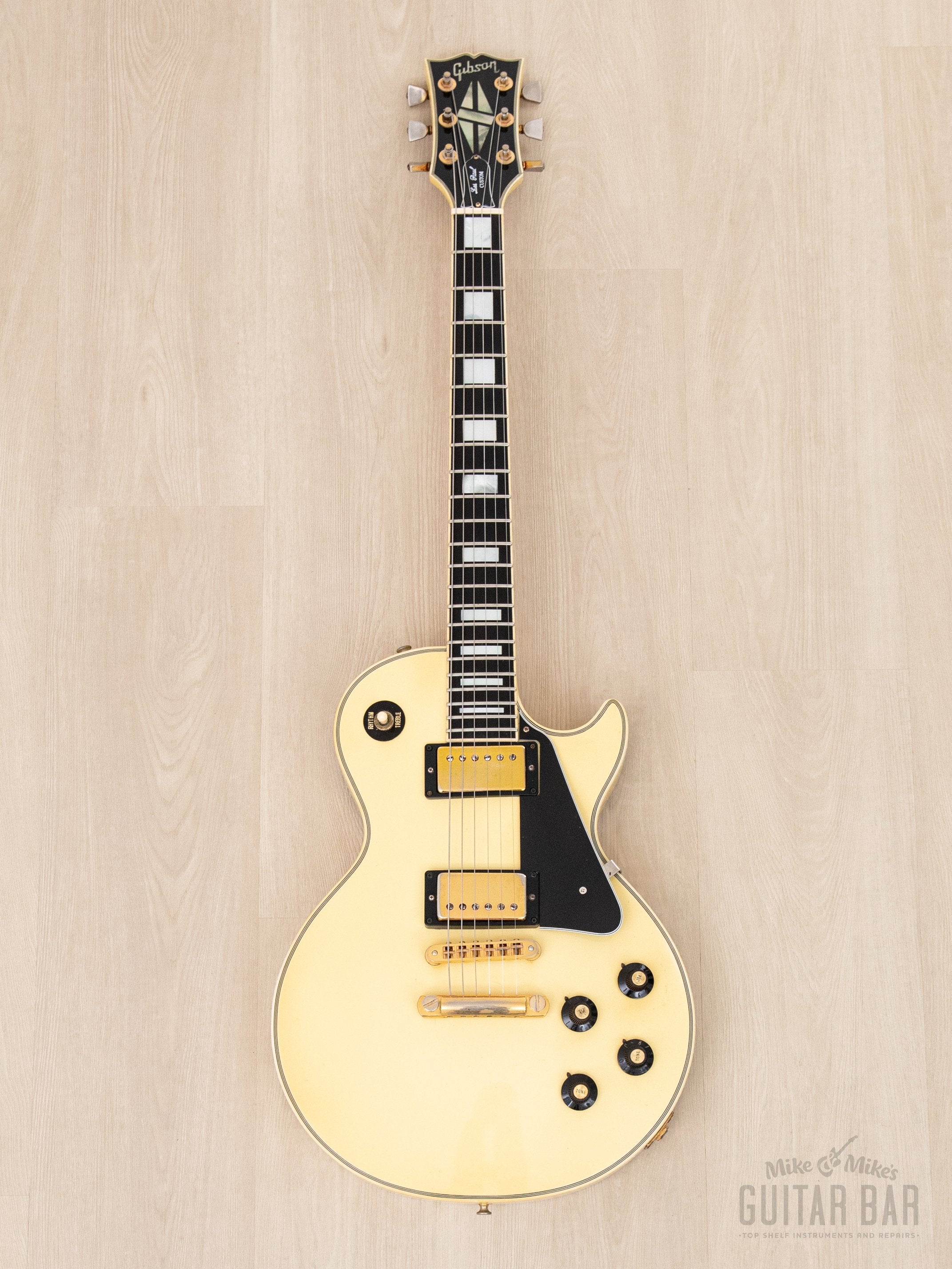 1974 Gibson Les Paul Custom Vintage Guitar Alpine White w/ Case, Randy Rhoads