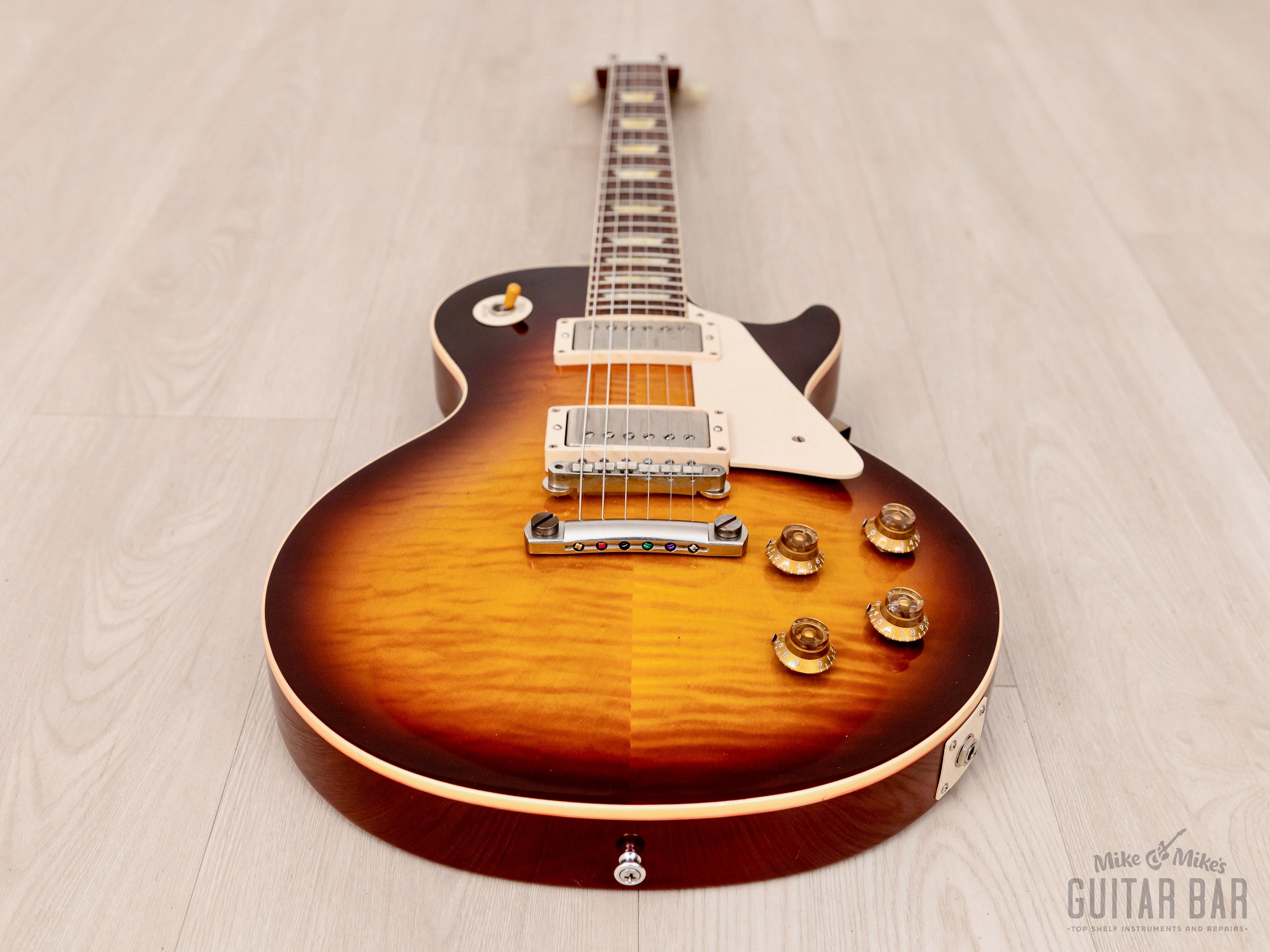 2013 Gibson Custom Shop Historic 1959 Les Paul Standard R9 Bourbon Burst w/ Case, COA, Tags