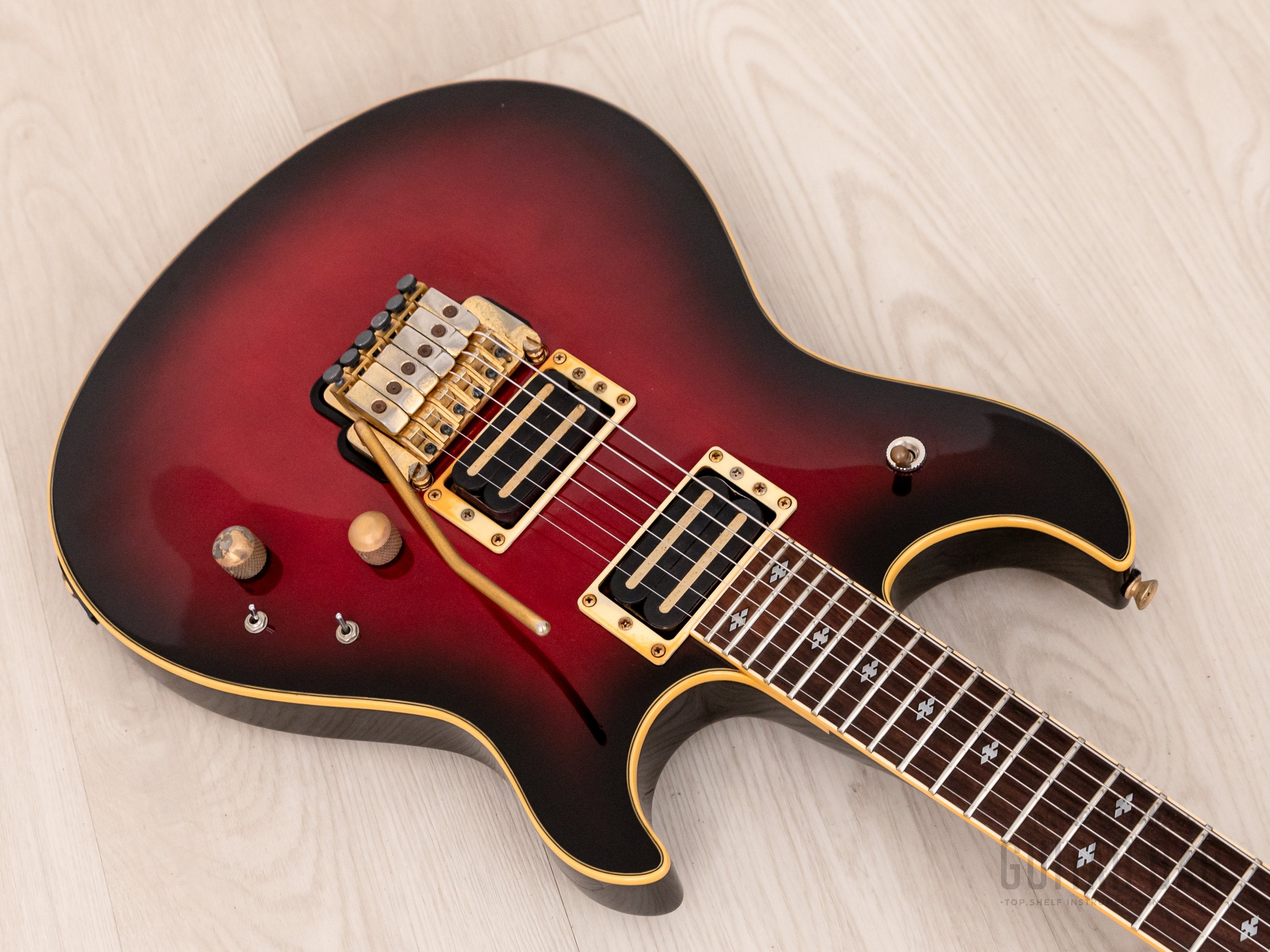 1986 Yamaha SFX-1 Super Flight Wine Red Sunburst w/ Hangtags, Kyoji Yamamoto Bow Wow