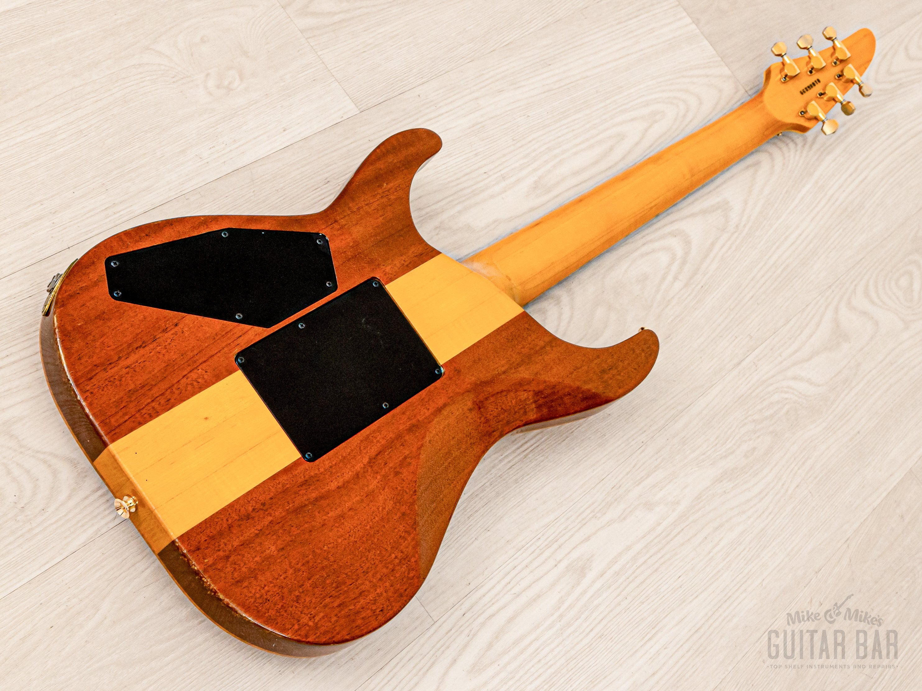 1992 ESP Horizon-Custom-FM HH Superstrat Flame Top Natural w/ Floyd Ro