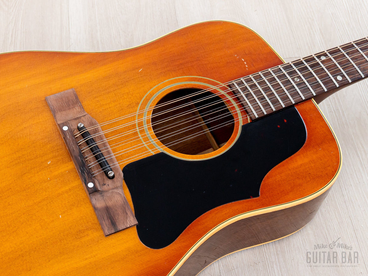 1965 Gibson B-45-12 top, rosewood bridge and black pickguard