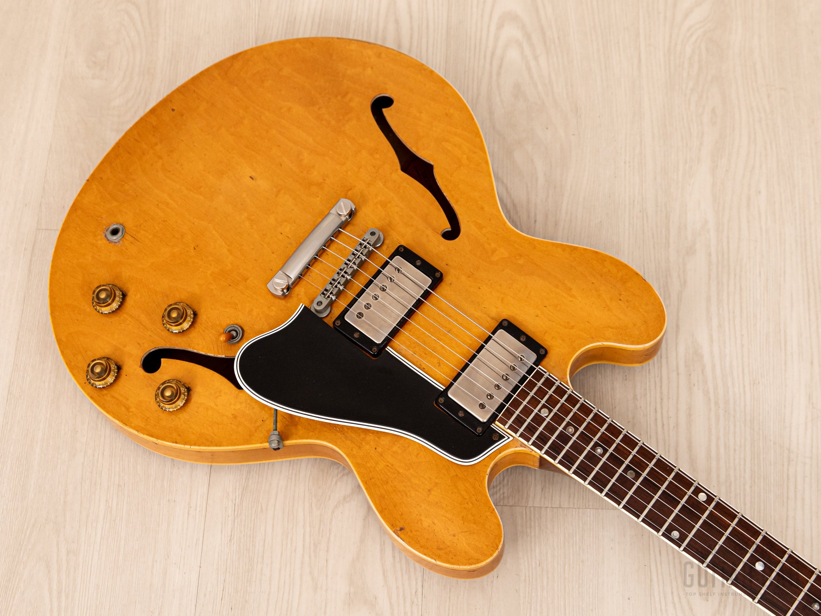 1958 Gibson ES-335 TDN Vintage Semi-Hollow Blonde Thin Top w/ PAFs, Case