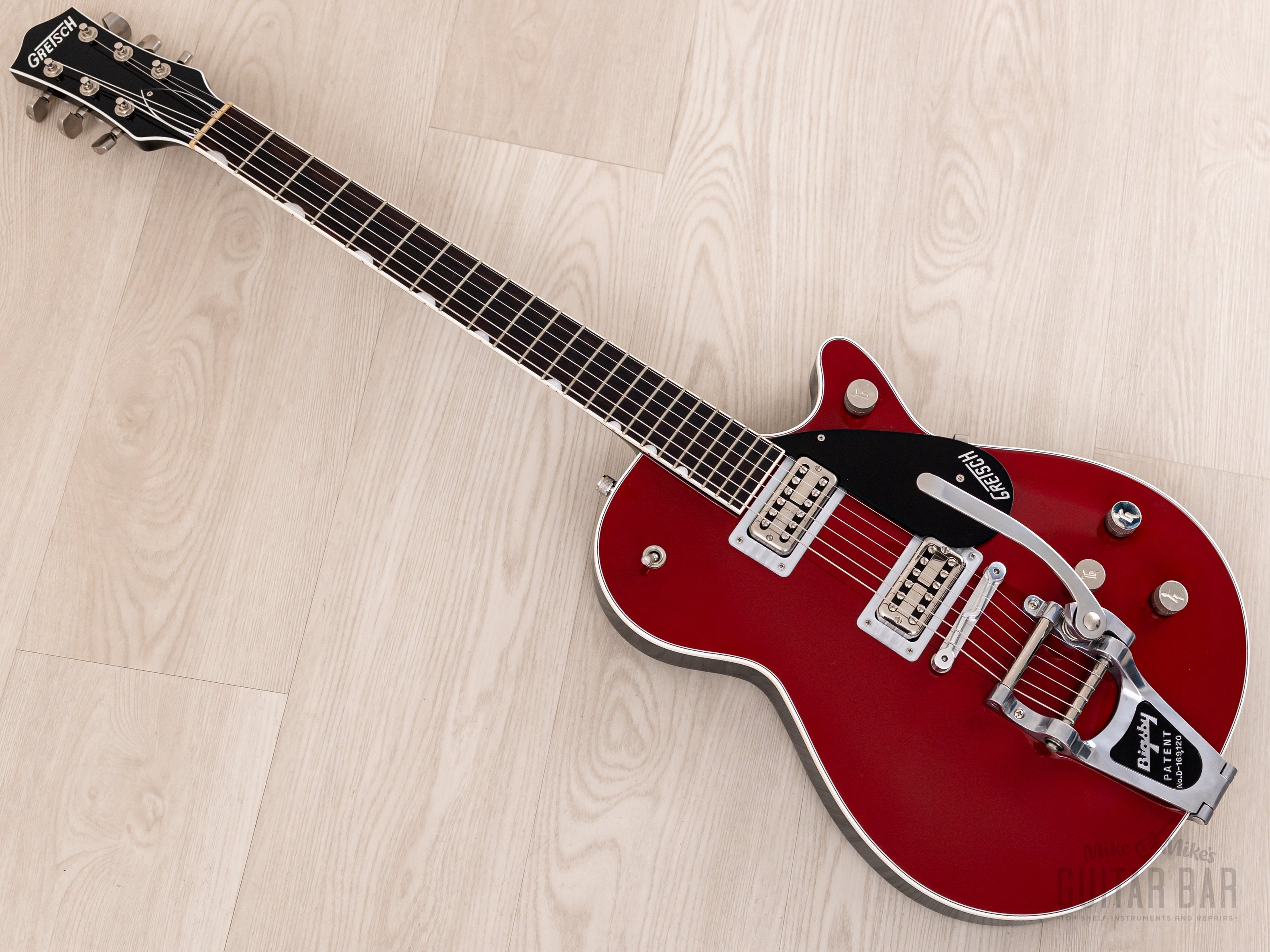 2017 Gretsch G6131T Players Edition Jet Firebird Red w/ TV Jones, Compton Bridge, Bigsby & Case