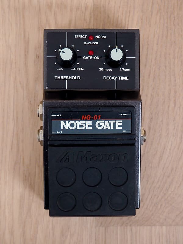 1980s Maxon NG-01 Noise Gate Vintage Guitar Effects Pedal Japan, Ibanez NG-9