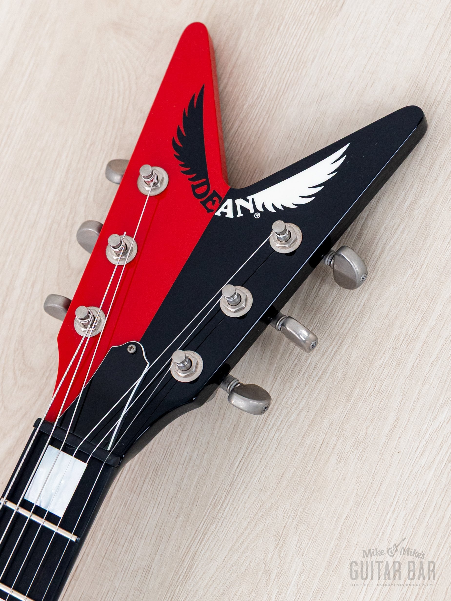 2015 Dean Custom Shop USA Michael Schenker Red Black Flying V, Signed