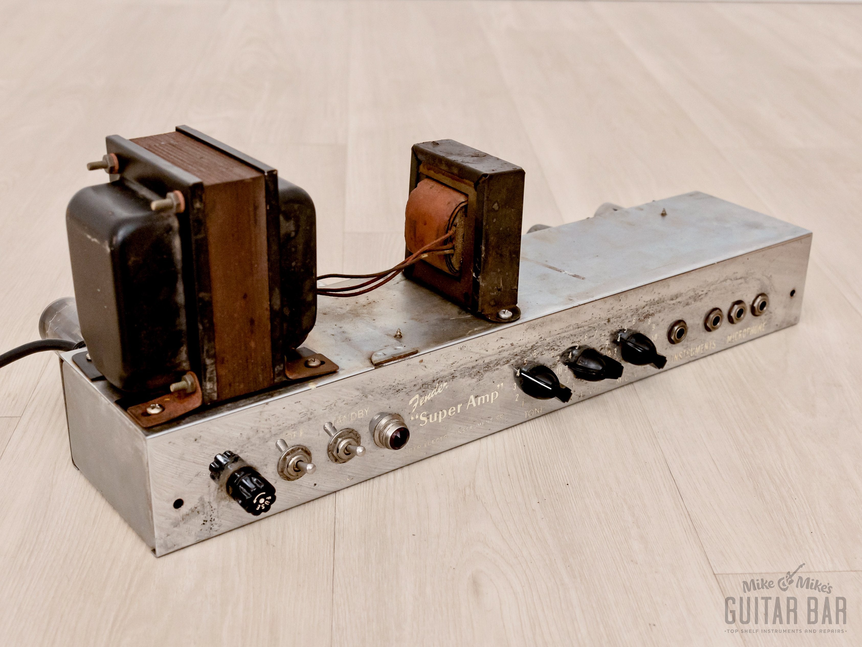 1954 Fender Super Tweed Wide Panel Vintage Tube Amp 2x10 w/ Jensen P10R, 5D4
