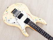 1987 Ibanez RG665 Splash finish reverse angled front view