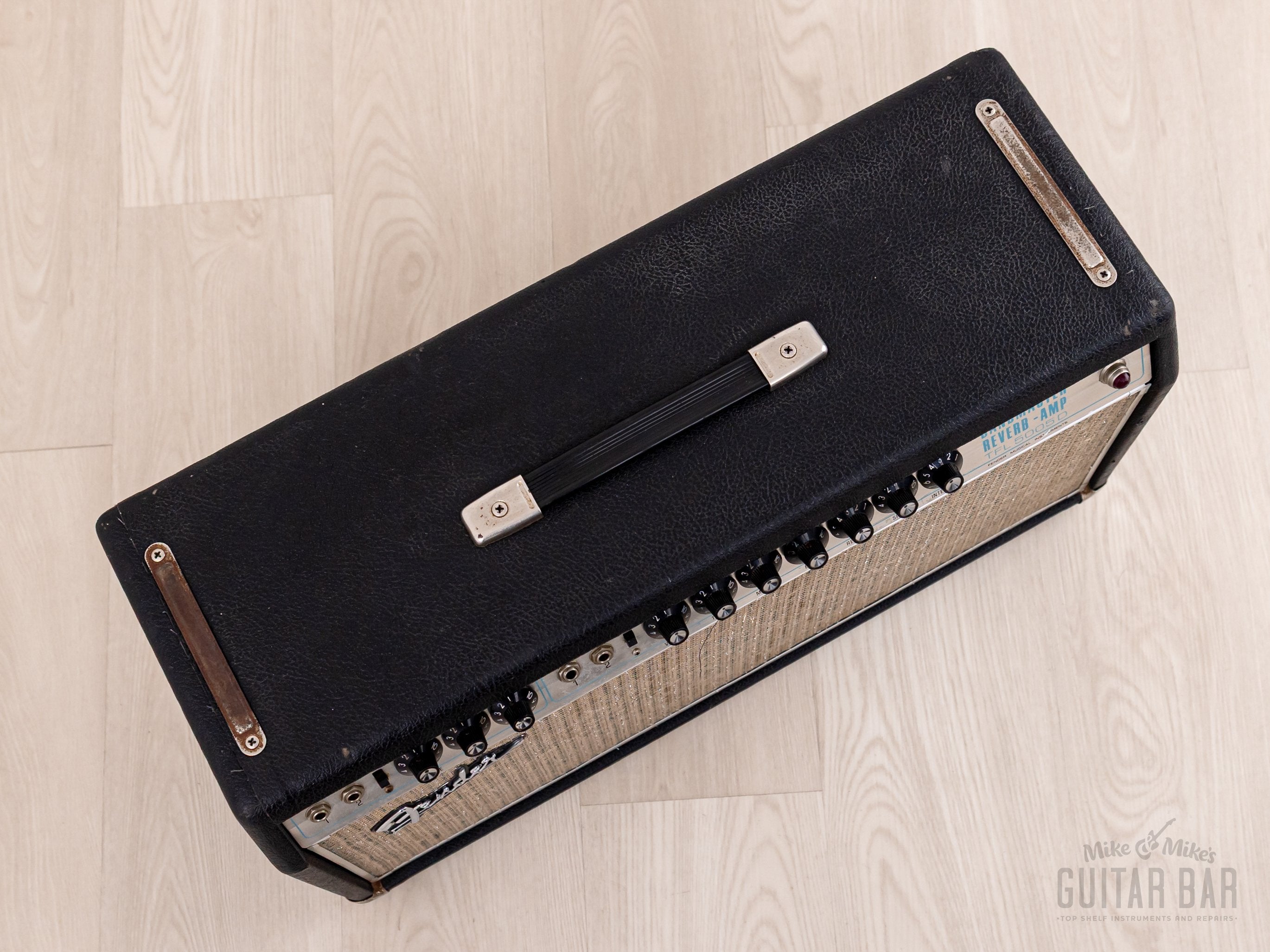 1968 Fender Bandmaster Reverb TFL5005D Drip Edge Vintage Tube Amp Head w/ Footswitch