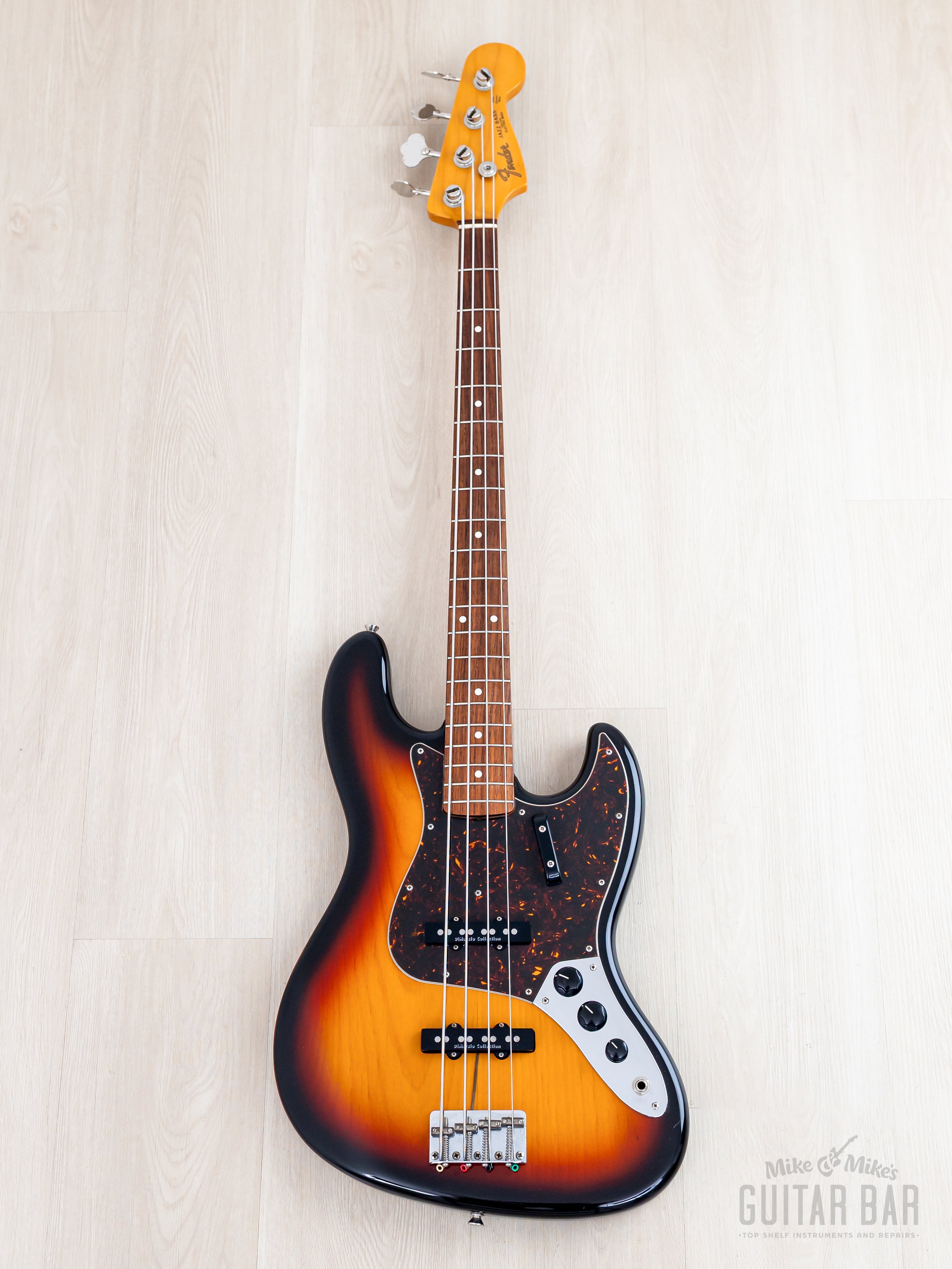 2005 Fender '62 Jazz Bass DiMarzio Collection JB62-110DMC Sunburst Lac
