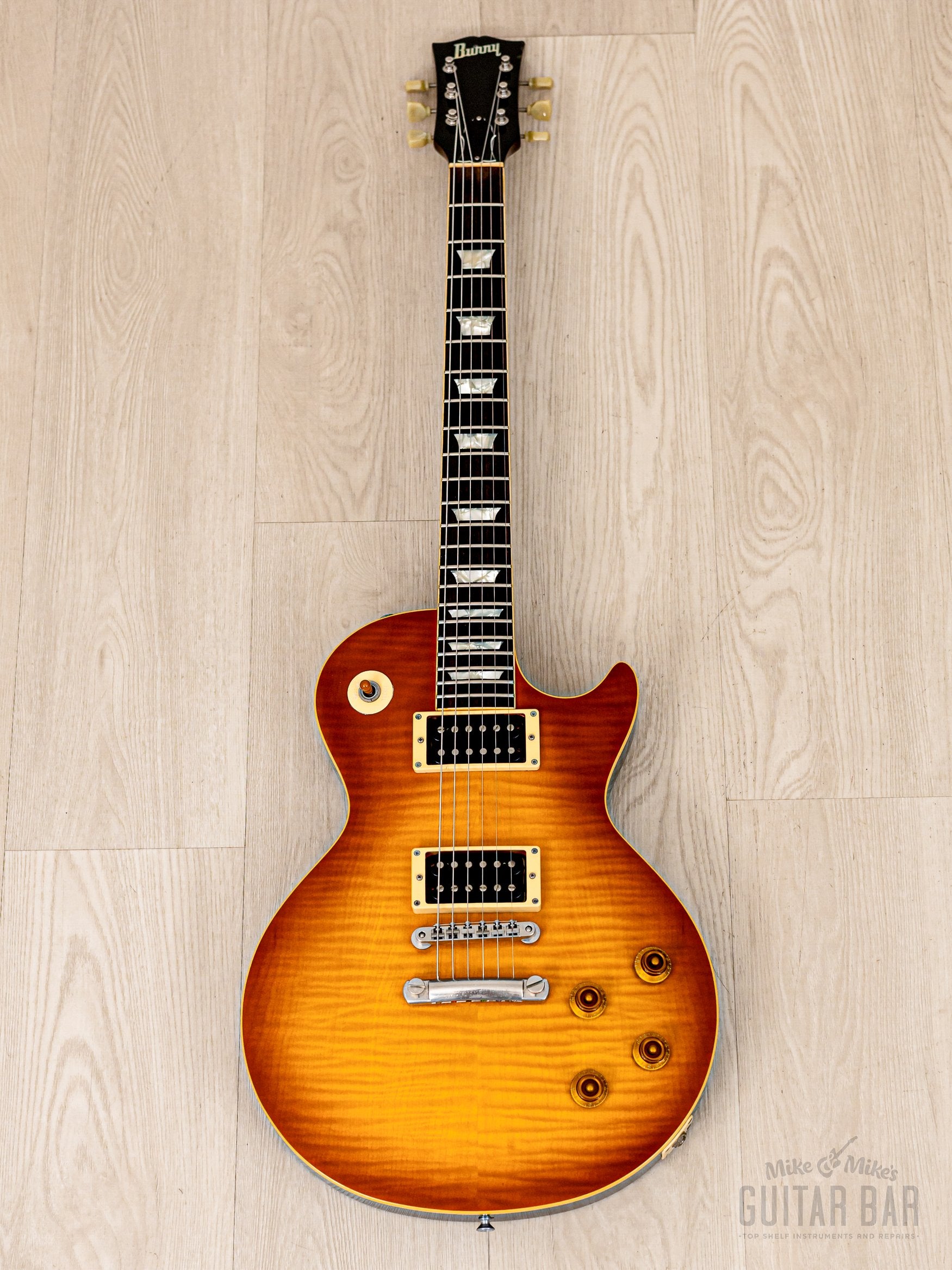 1991 Burny RLG '59 Model Standard Flame Top w/ 50s-Style Neck & VH-1 PAFS, Japan Fernandes