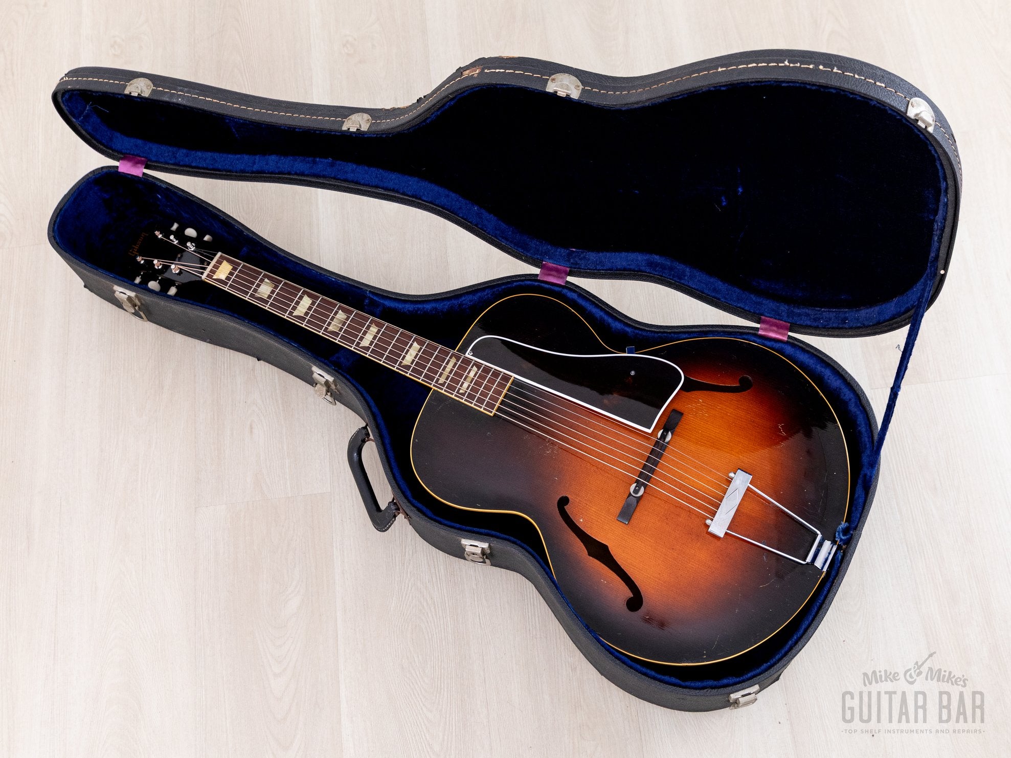 1951 Gibson L-50 Vintage Carved Top Archtop Acoustic Guitar Sunburst w