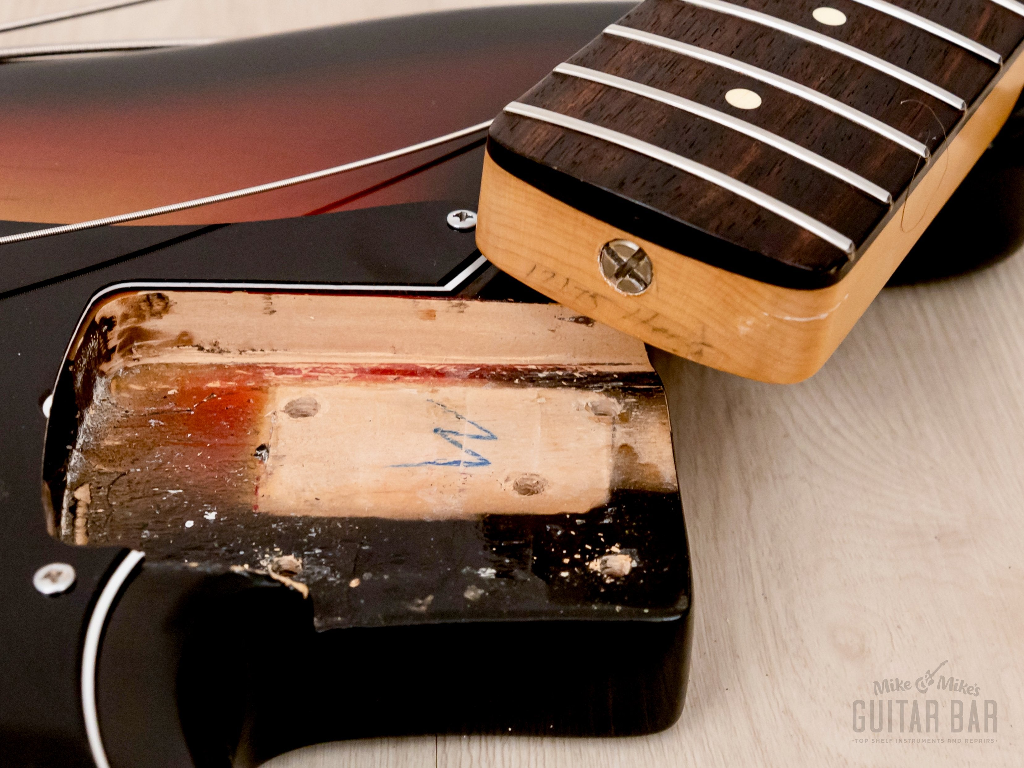 1970s Fender Precision Bass Body w/ USA Custom Neck & Lindy Fralin Pickups, Sunburst w/ Case