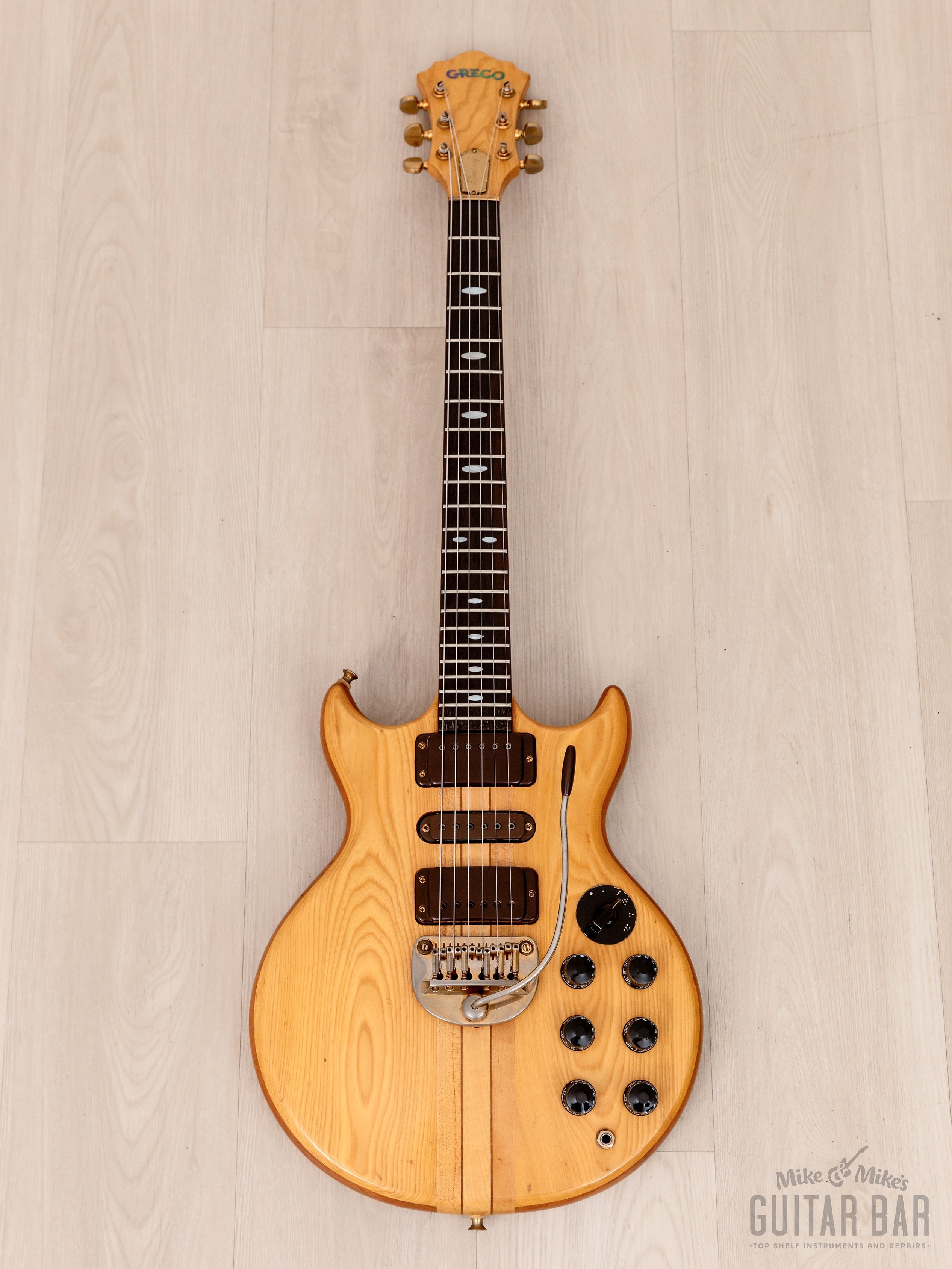 1979 Greco GO-III 1300 Speed Way Neck Through Vintage Guitar w/ Case, Japan Fujigen
