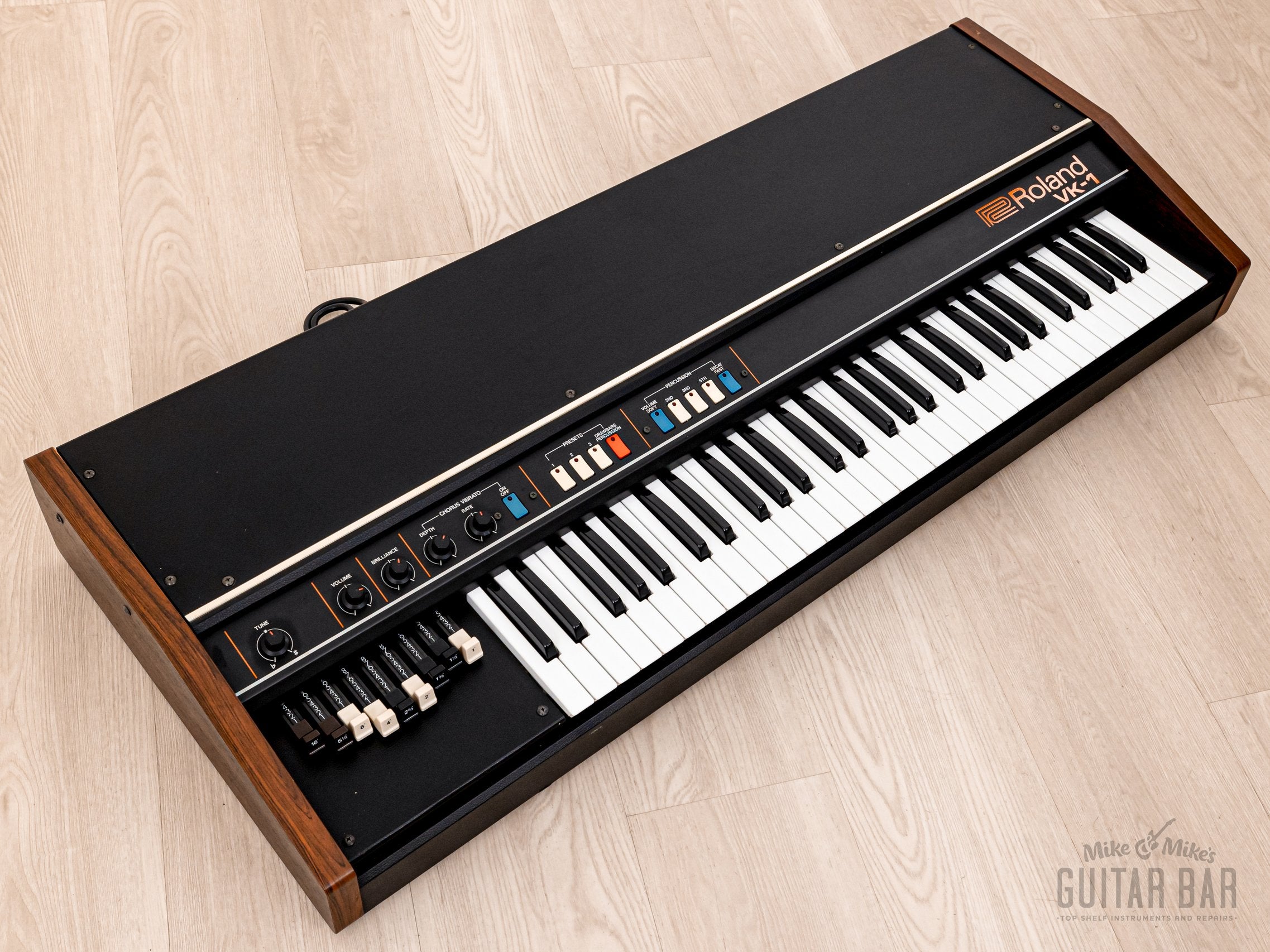 1970s Roland VK-1 Vintage Analog Drawbar Organ, Clean & Serviced w/ Ca –  Mike & Mike's Guitar Bar