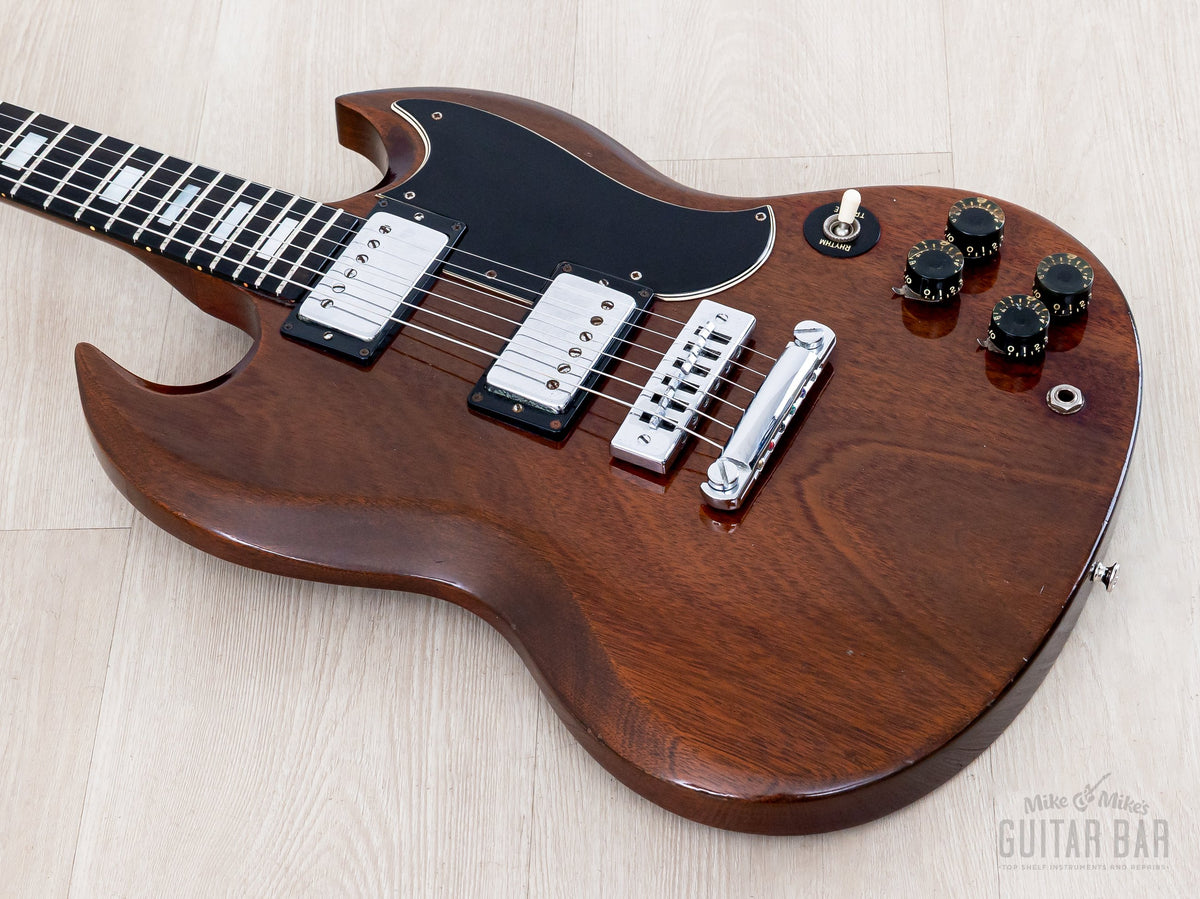 1973 Gibson SG Standard Walnut - body front angle