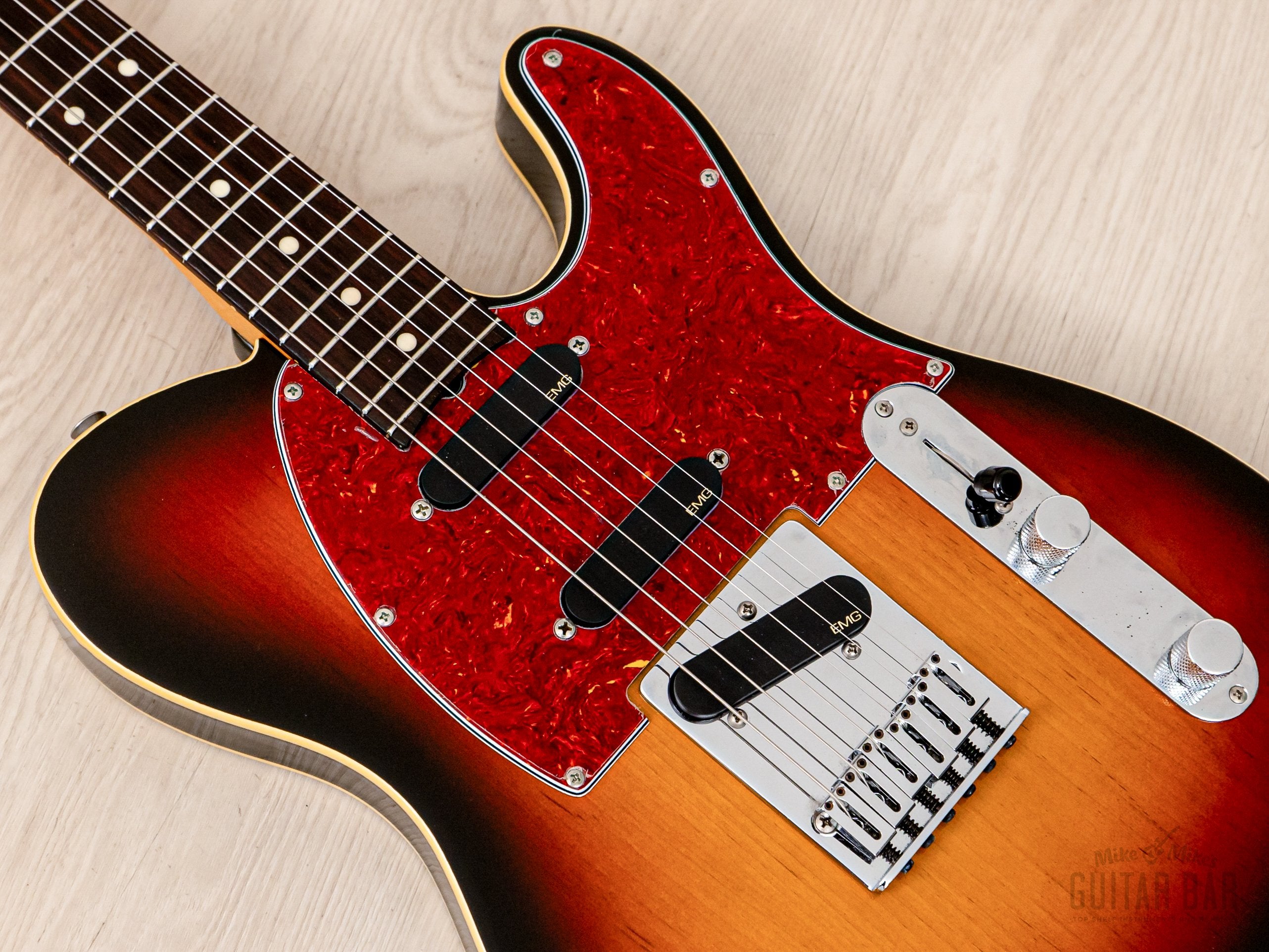 1993 Fender Order Made Roy Buchanan Bluesmaster Telecaster Custom Sunburst w/ EMG, Japan MIJ Fujigen