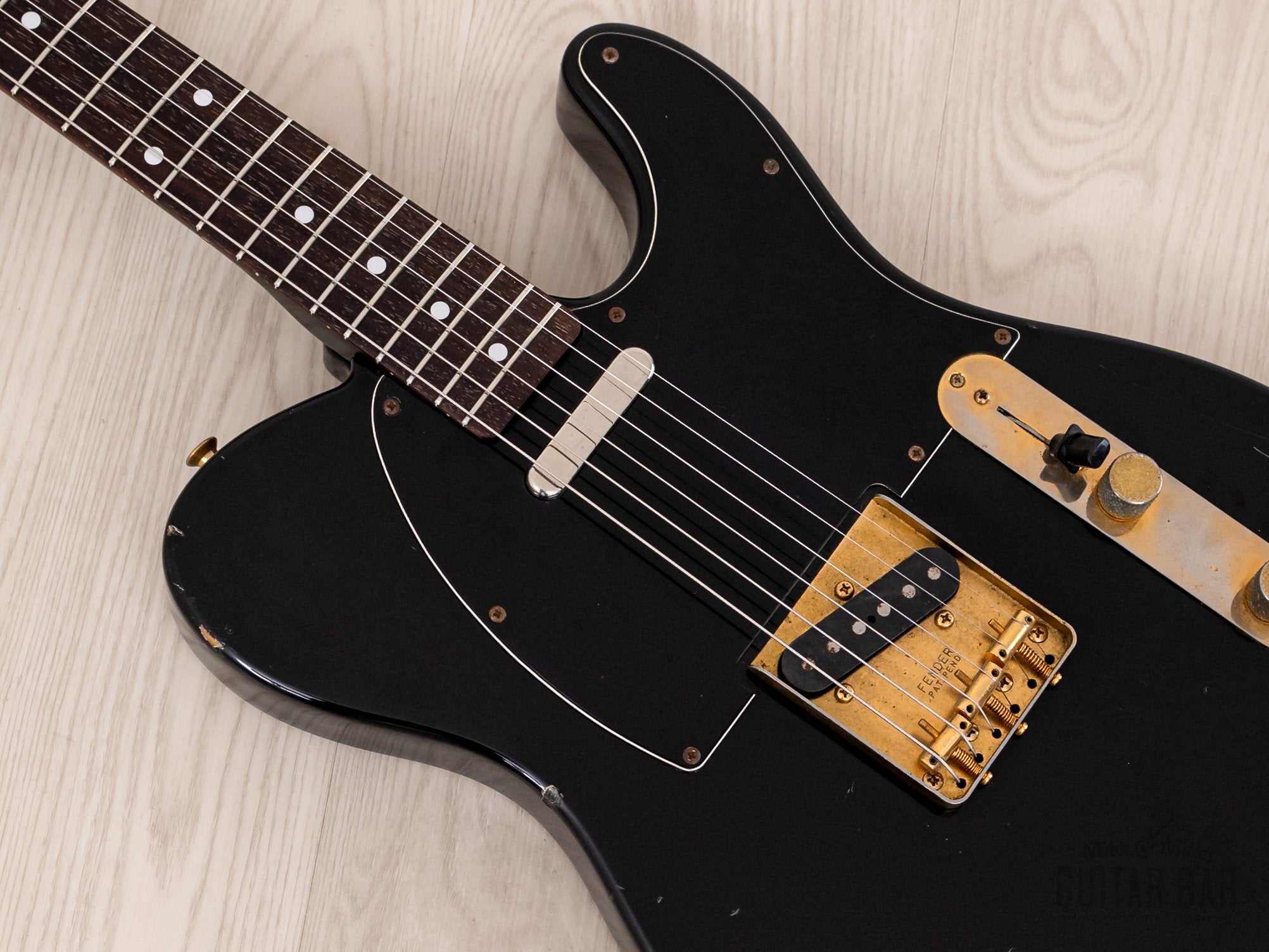 1988 Fender Telecaster TLG60-80 Vintage Guitar Black w/ Gold Hardware & Case, Japan MIJ Fujigen