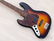 left-handed Fender Jazz Bass body, angled
