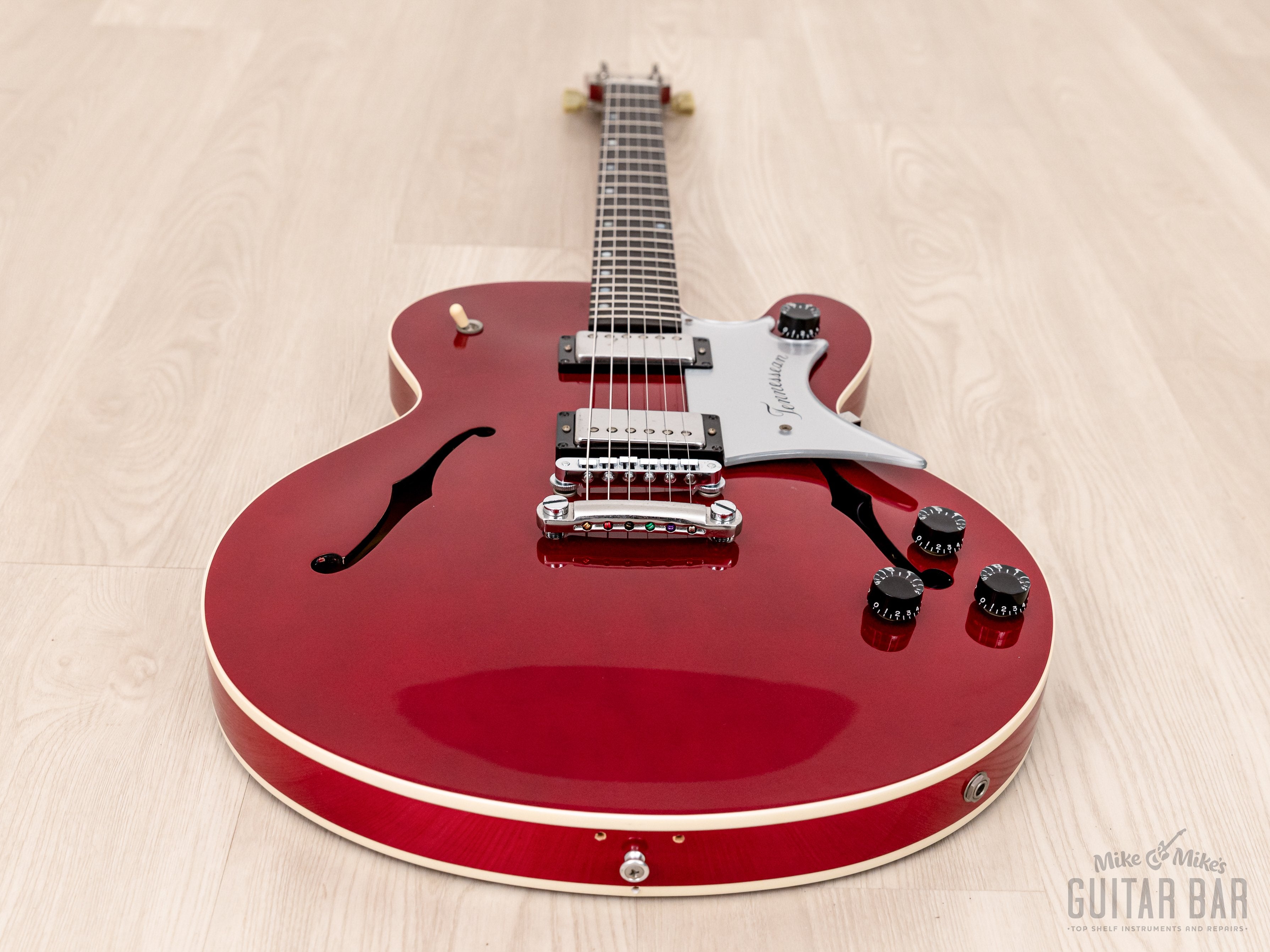 1990 Gibson Chet Atkins Tennessean Semi-Hollow Guitar Wine Red Near-Mint w/ Case & Tags, Yamano