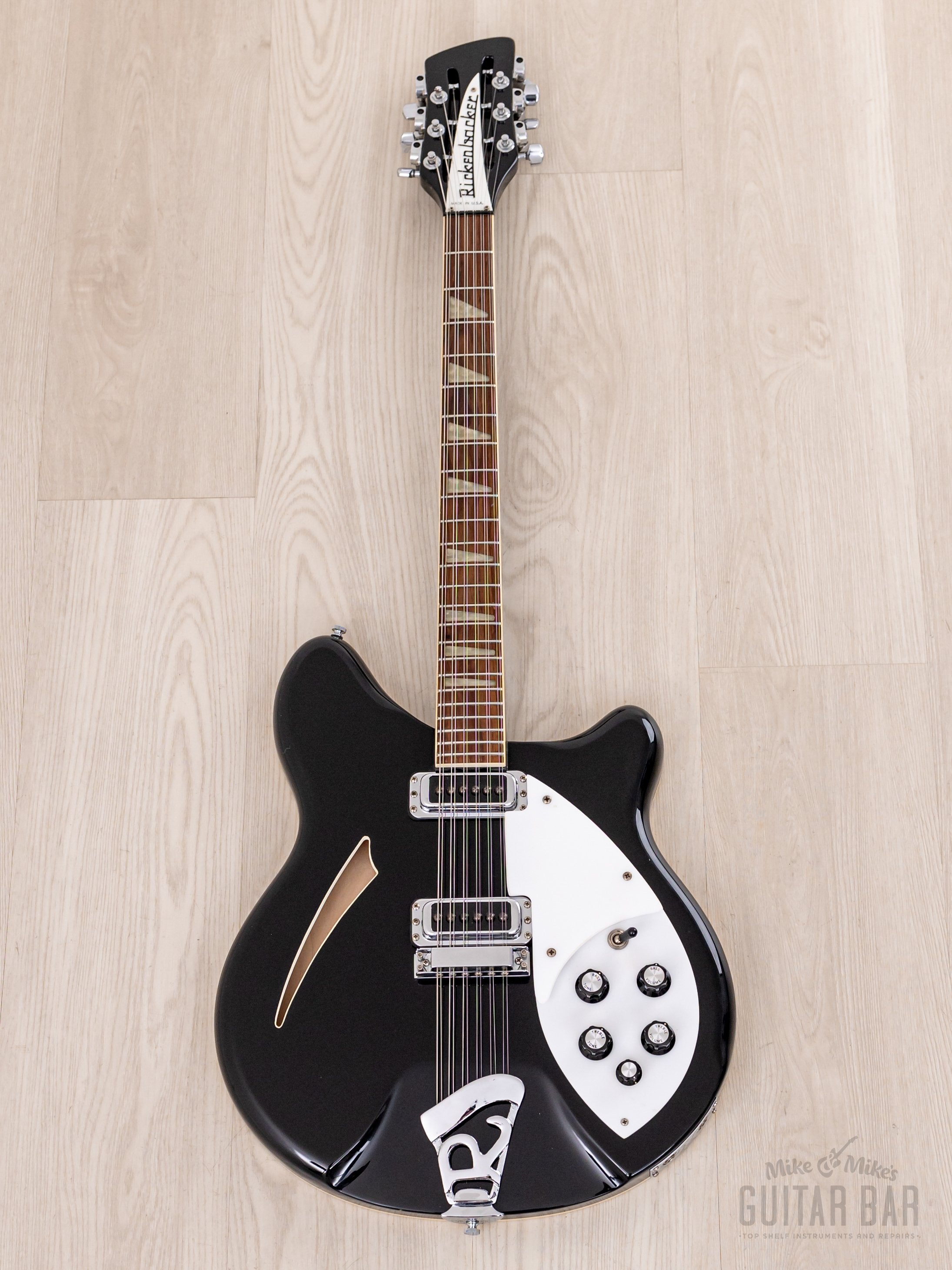 1990 Rickenbacker 360/12 Jetglo 12 String Electric Guitar Near-Mint w/ Case & Tags