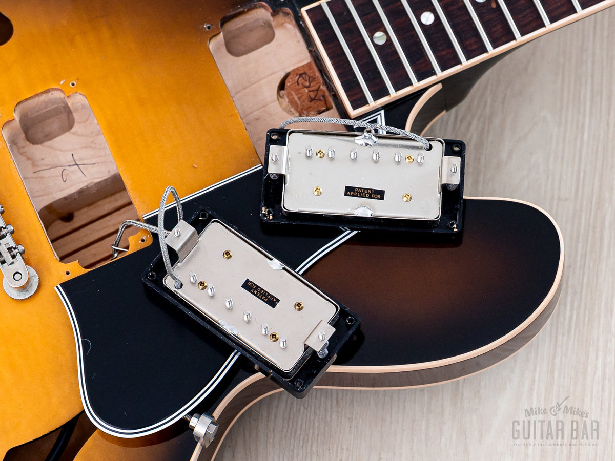 2001 Gibson ES-335 Dot Vintage Sunburst - humbuckers lifted from body