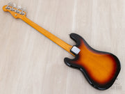 Back diagonal view showing maple neck and body back
