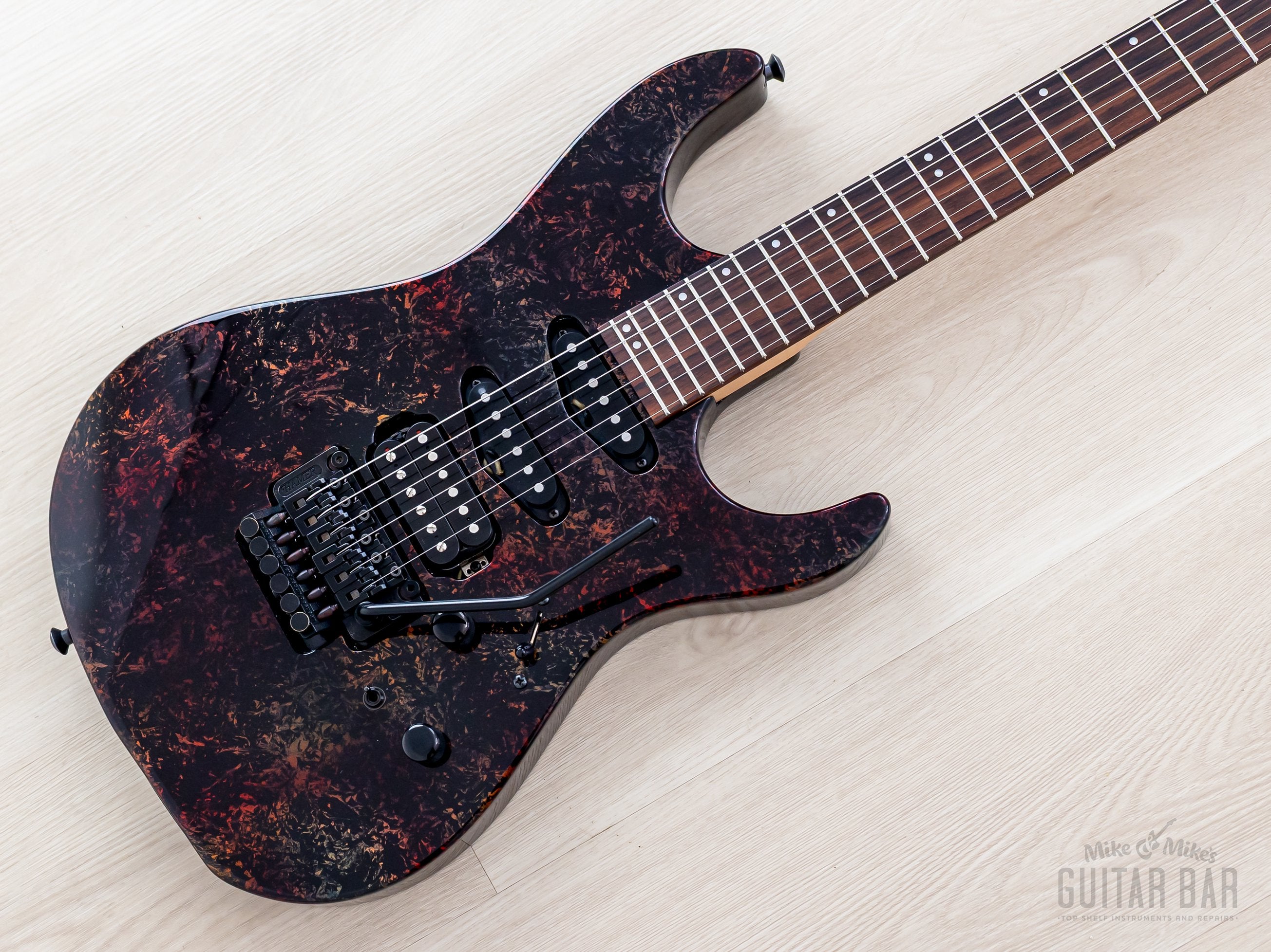 1994 Hamer USA Centaura GCTS-JR-2 Iridescent Swirl HSS Superstrat, Nea
